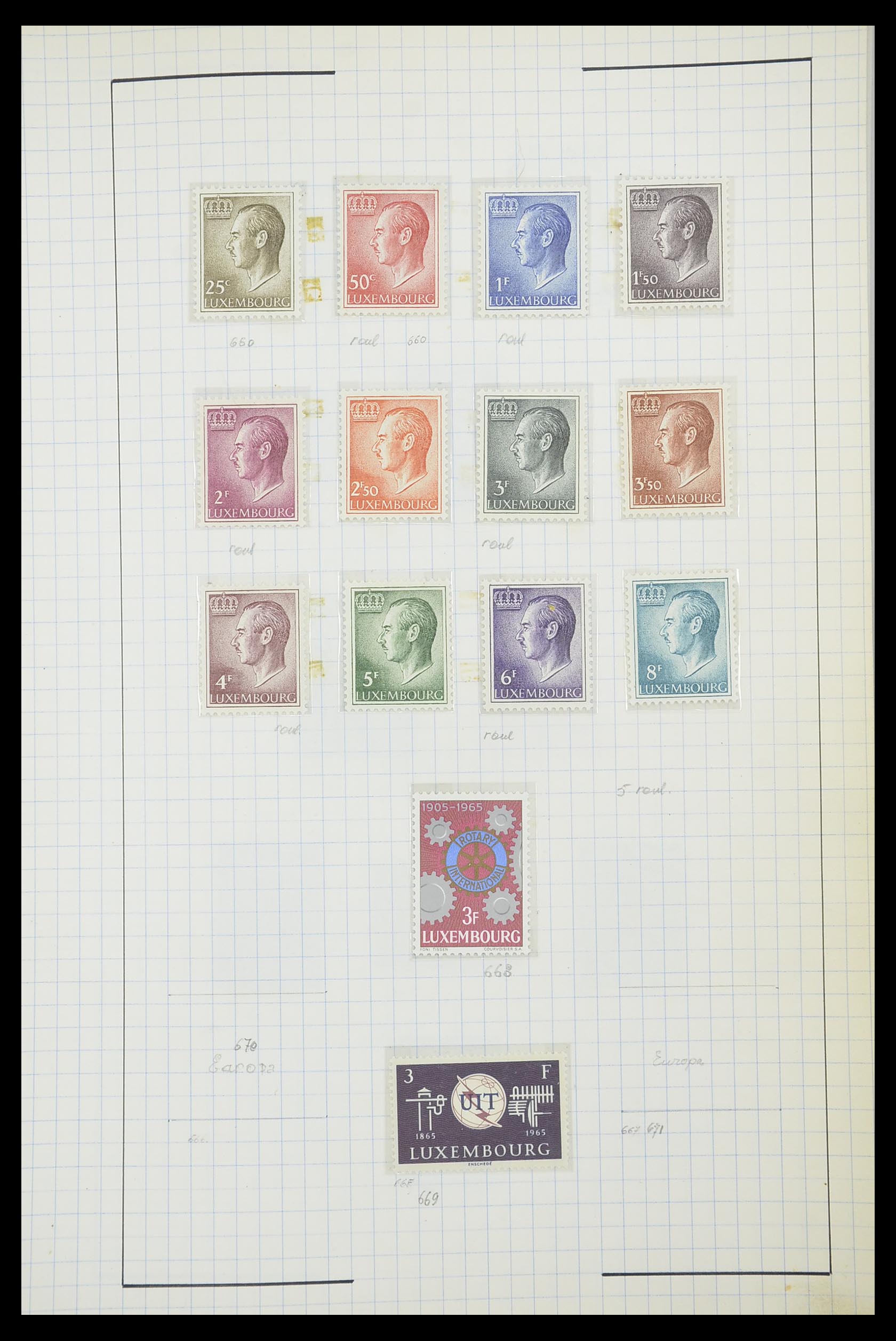 33817 087 - Stamp collection 33817 Luxembourg 1852-2019.