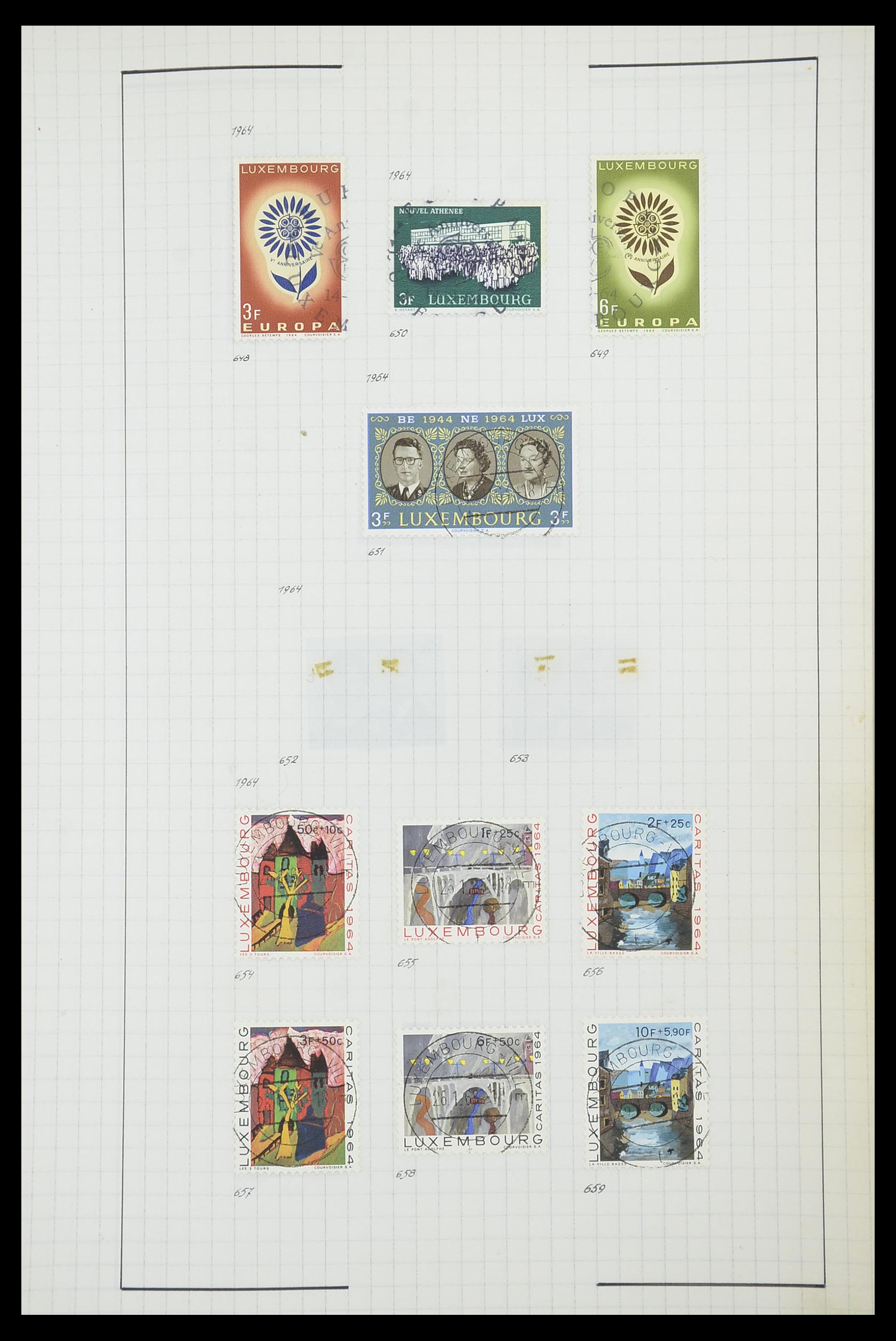 33817 089 - Stamp collection 33817 Luxembourg 1852-2019.