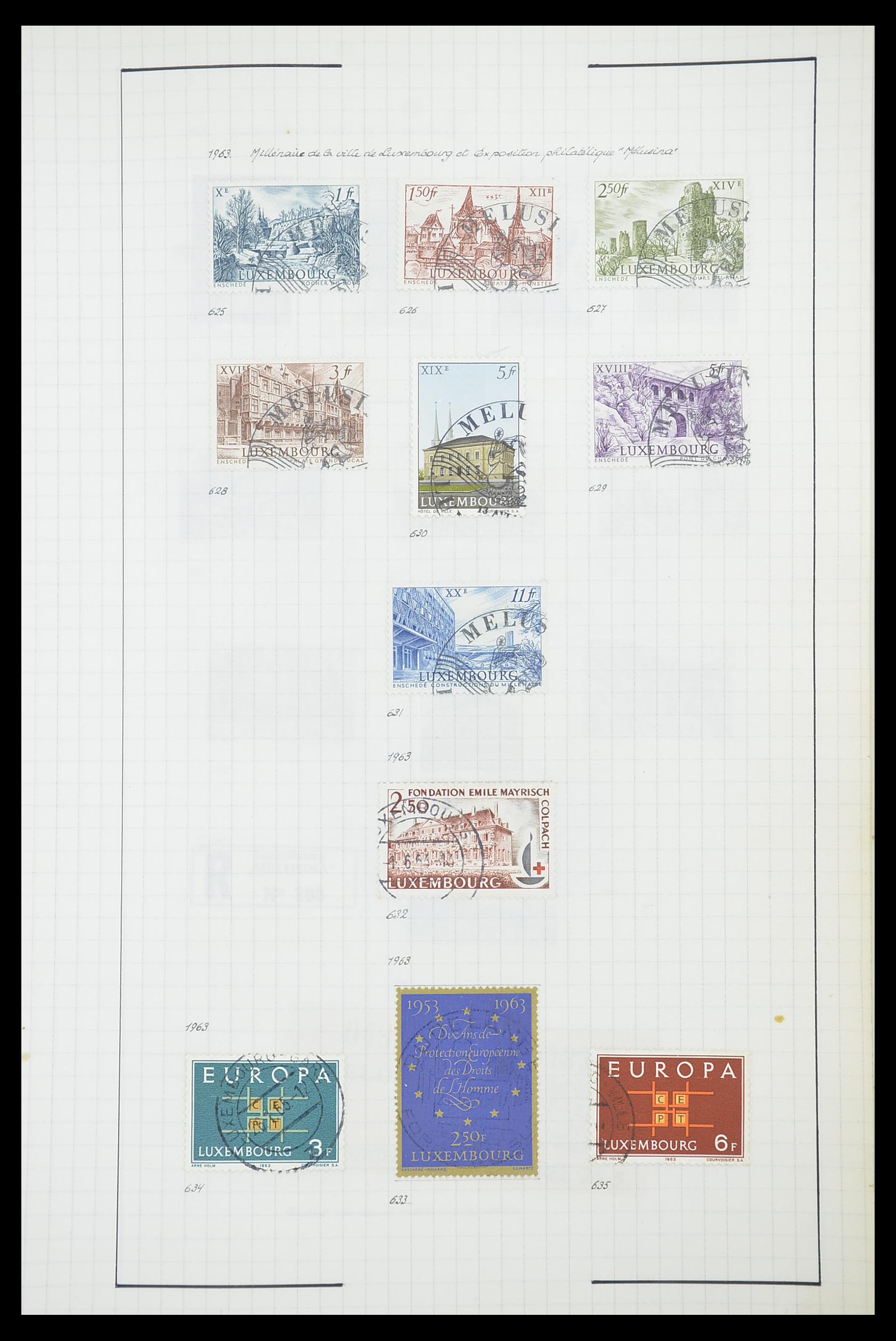 33817 092 - Stamp collection 33817 Luxembourg 1852-2019.