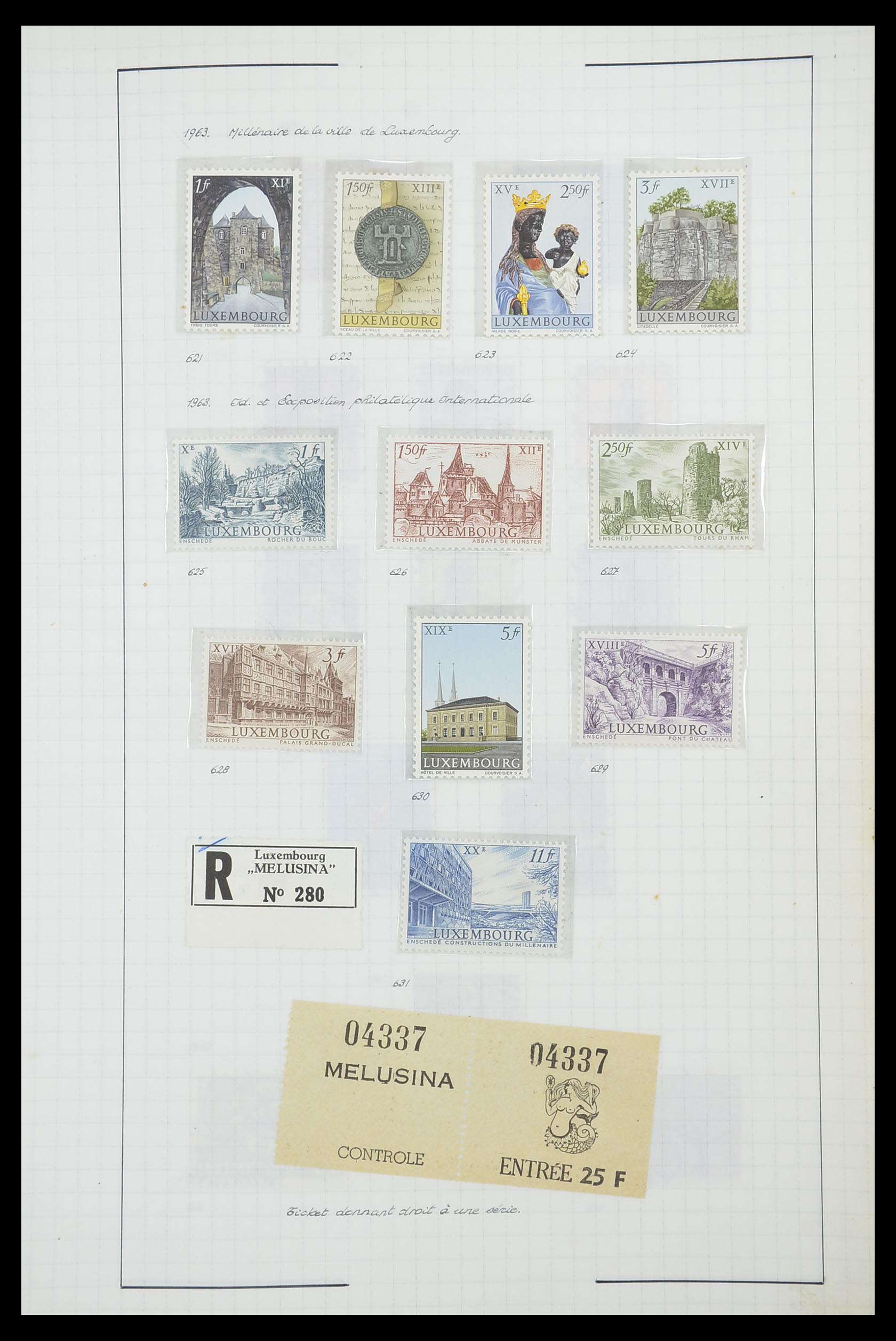33817 093 - Stamp collection 33817 Luxembourg 1852-2019.