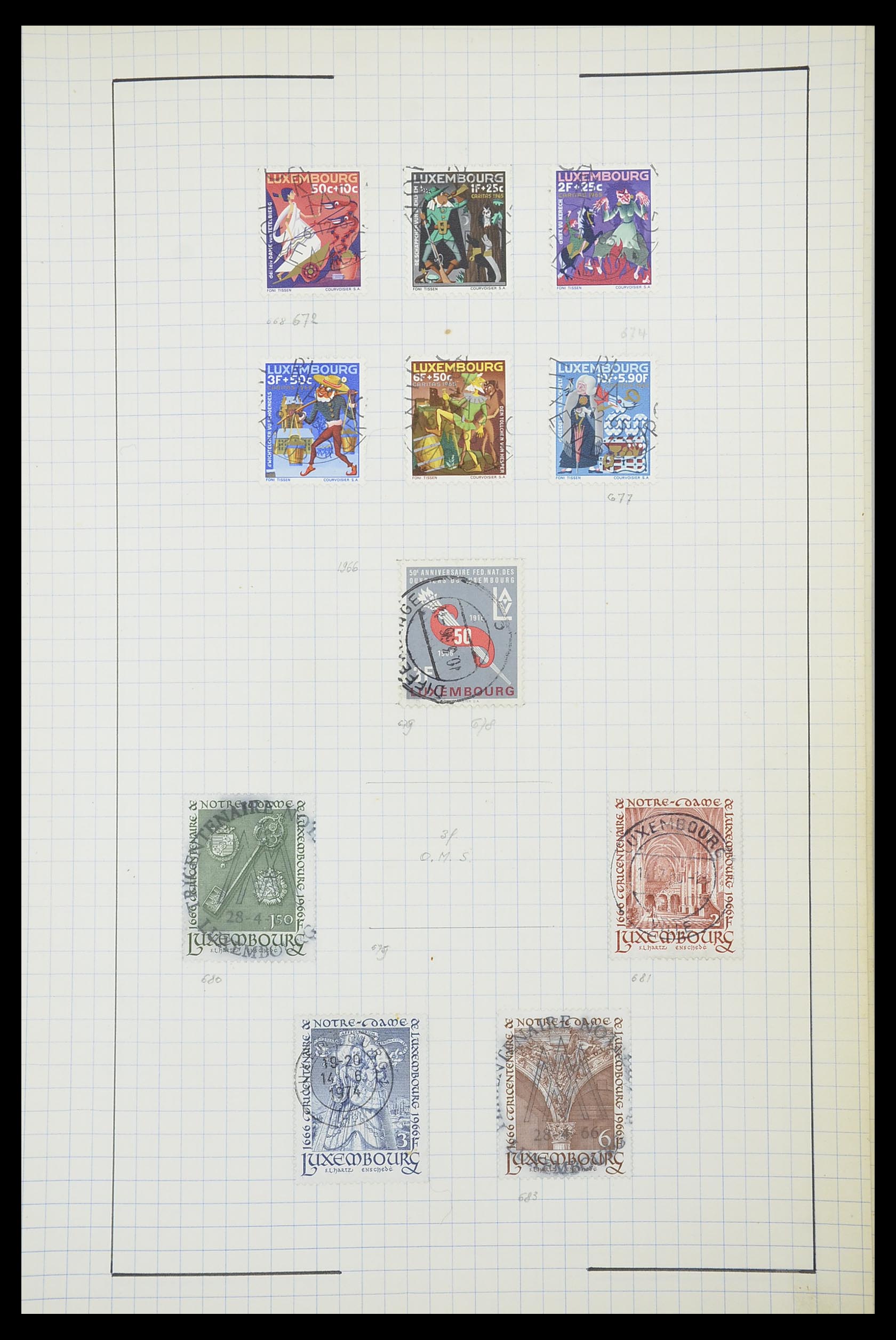33817 099 - Postzegelverzameling 33817 Luxemburg 1852-2019.