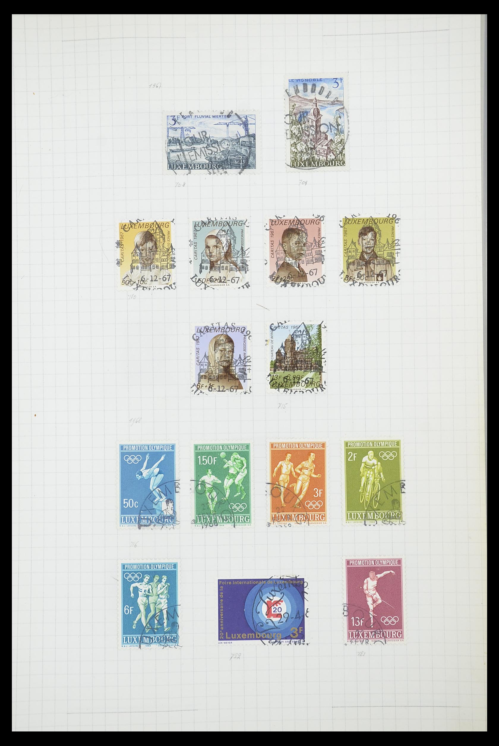 33817 106 - Stamp collection 33817 Luxembourg 1852-2019.