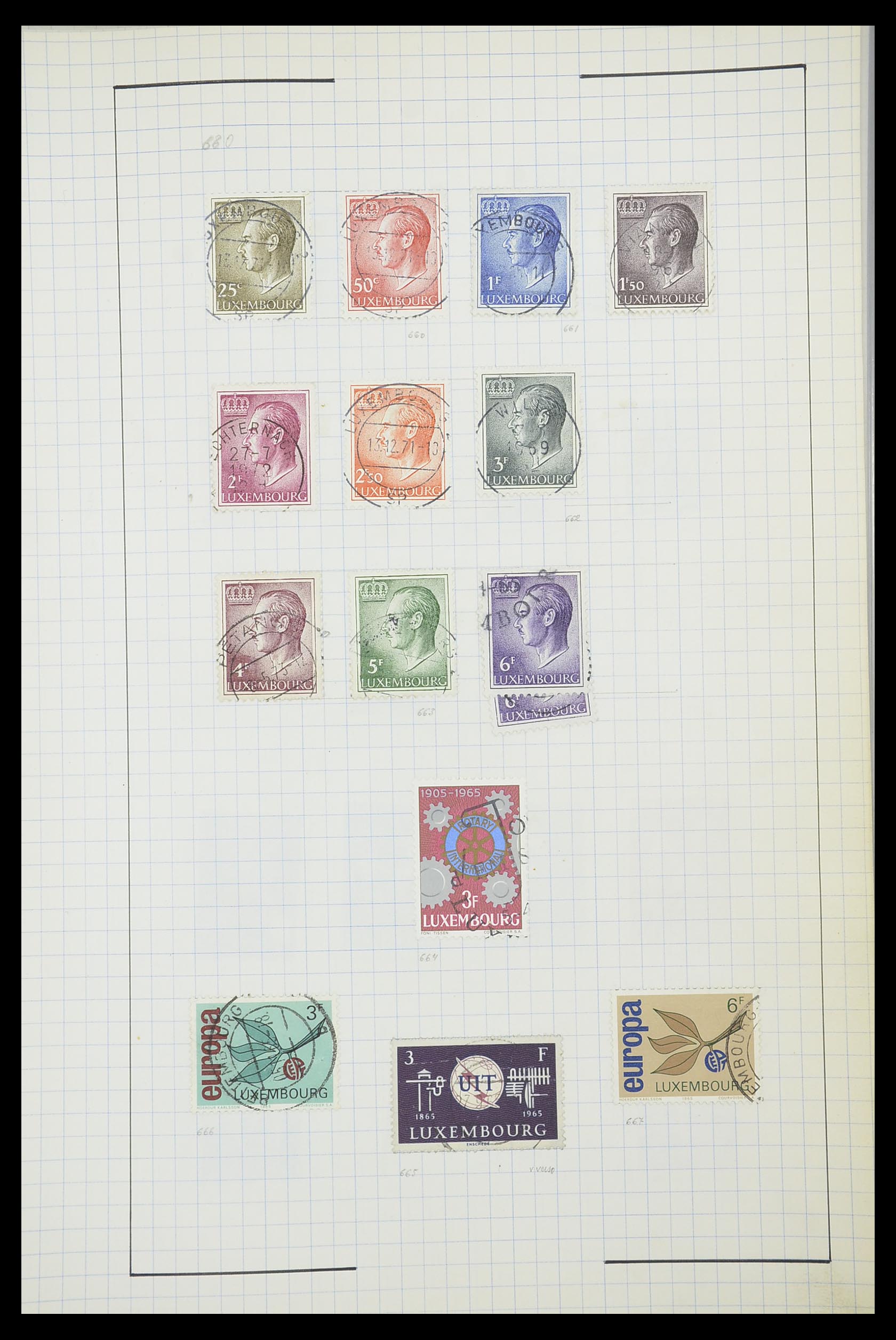 33817 107 - Stamp collection 33817 Luxembourg 1852-2019.