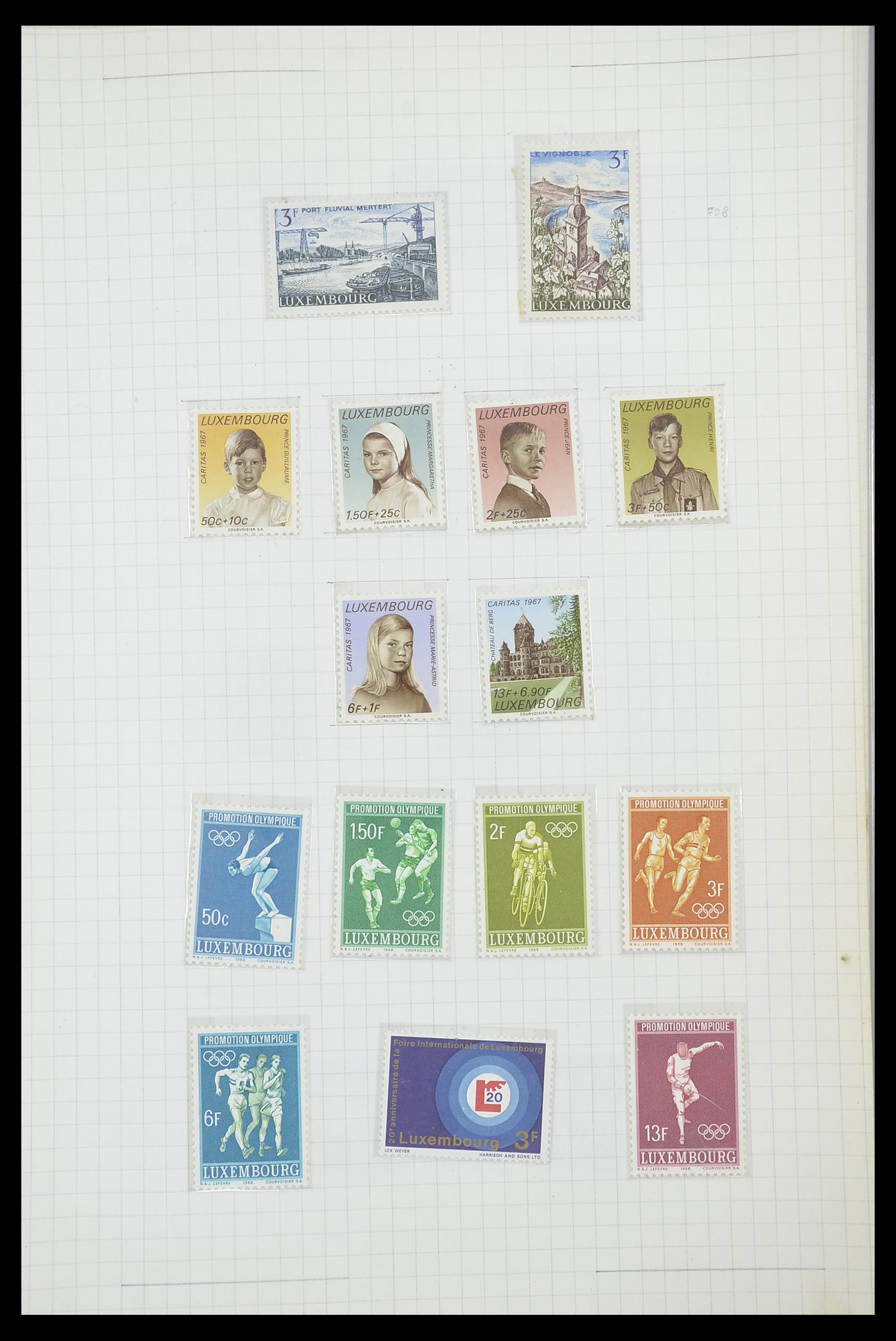 33817 108 - Stamp collection 33817 Luxembourg 1852-2019.