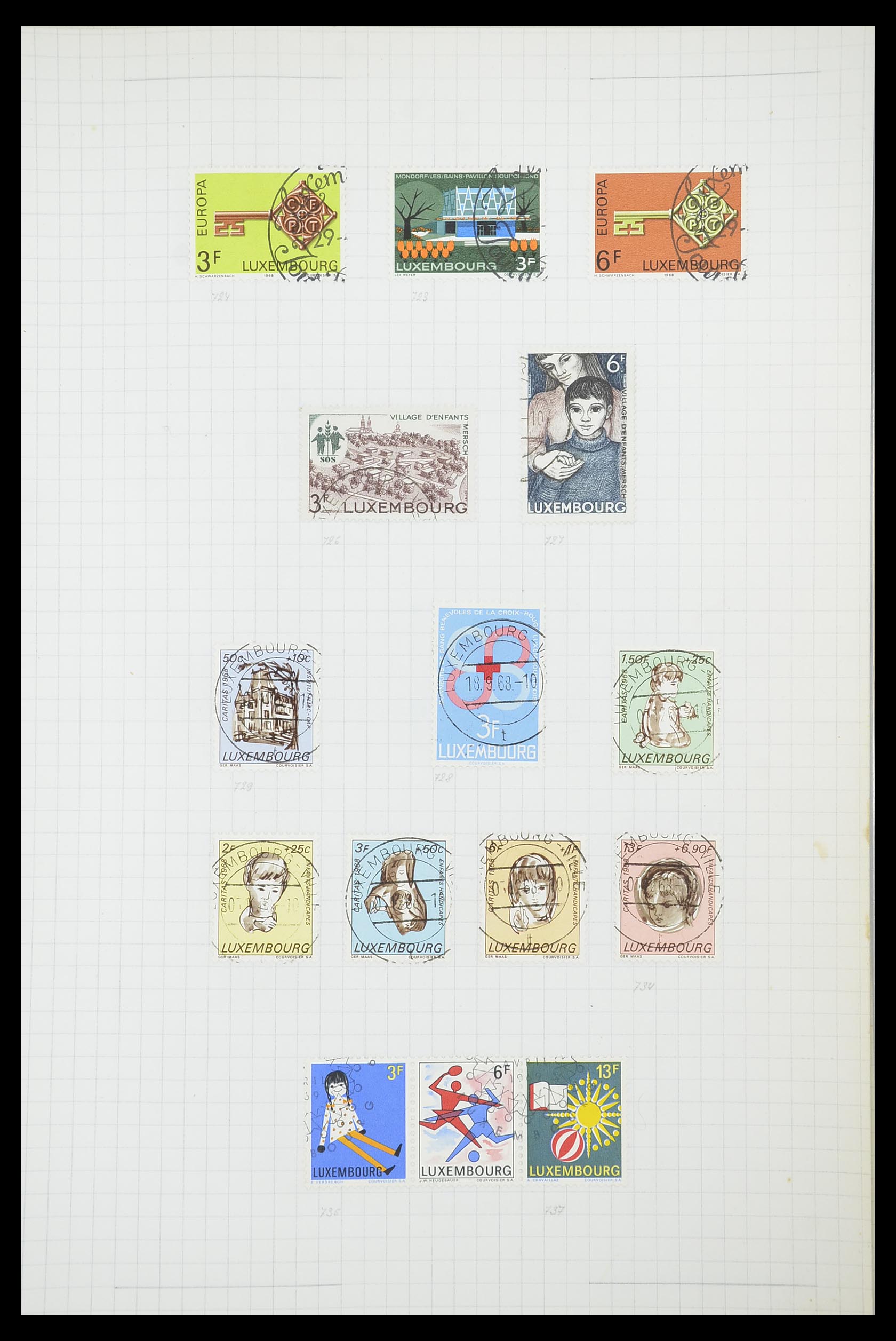 33817 109 - Stamp collection 33817 Luxembourg 1852-2019.