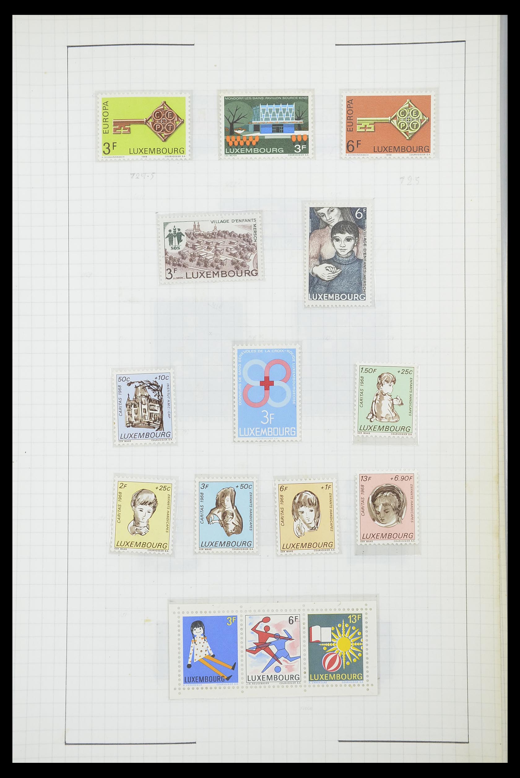 33817 110 - Stamp collection 33817 Luxembourg 1852-2019.