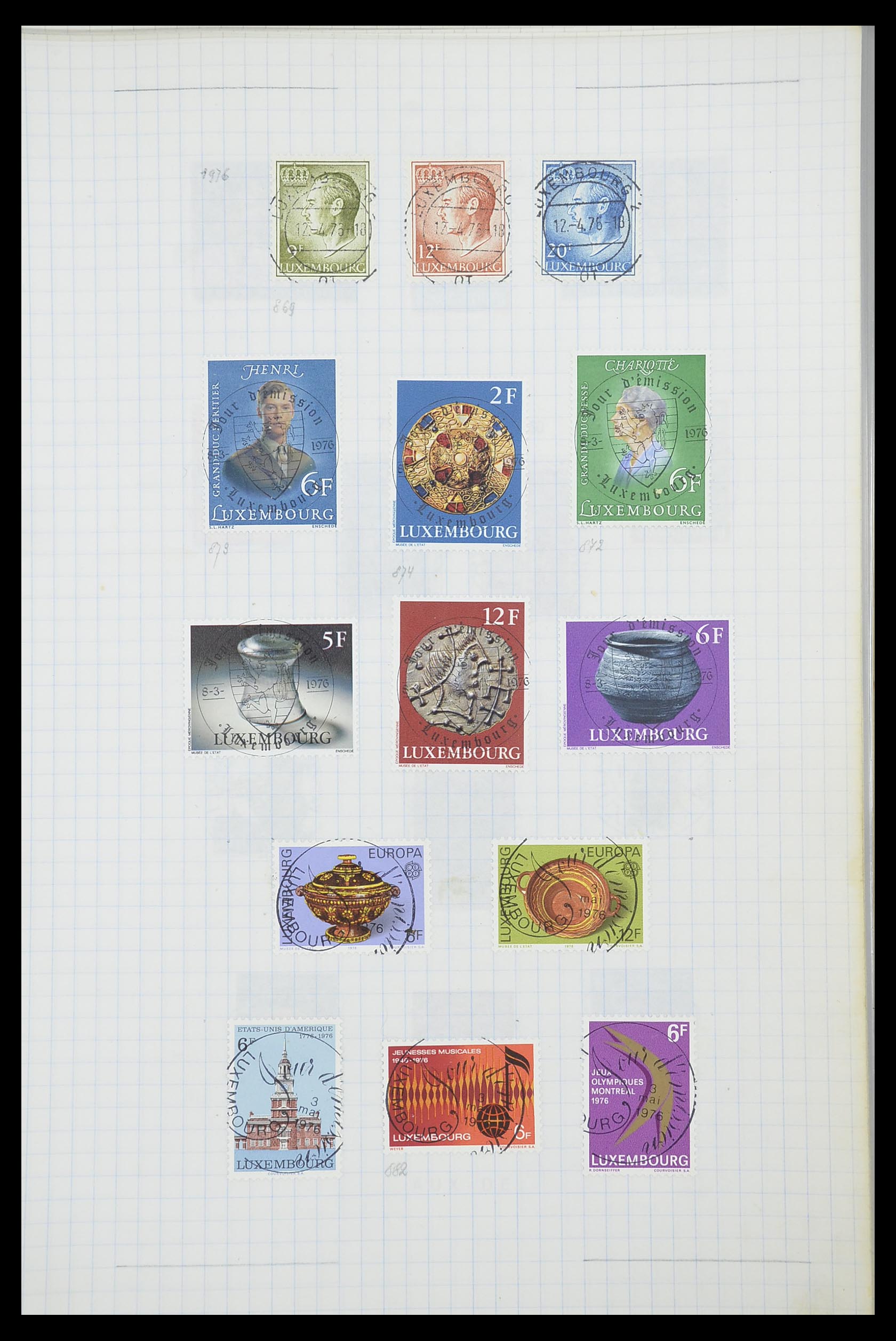 33817 121 - Stamp collection 33817 Luxembourg 1852-2019.