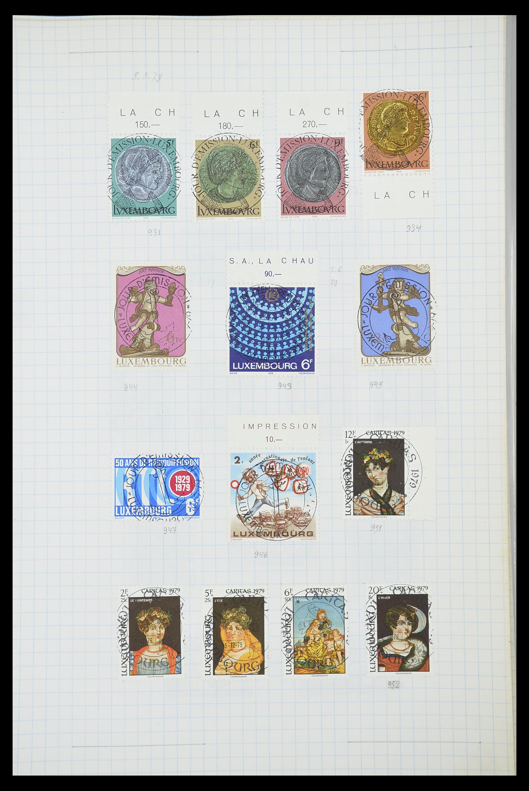 33817 124 - Postzegelverzameling 33817 Luxemburg 1852-2019.
