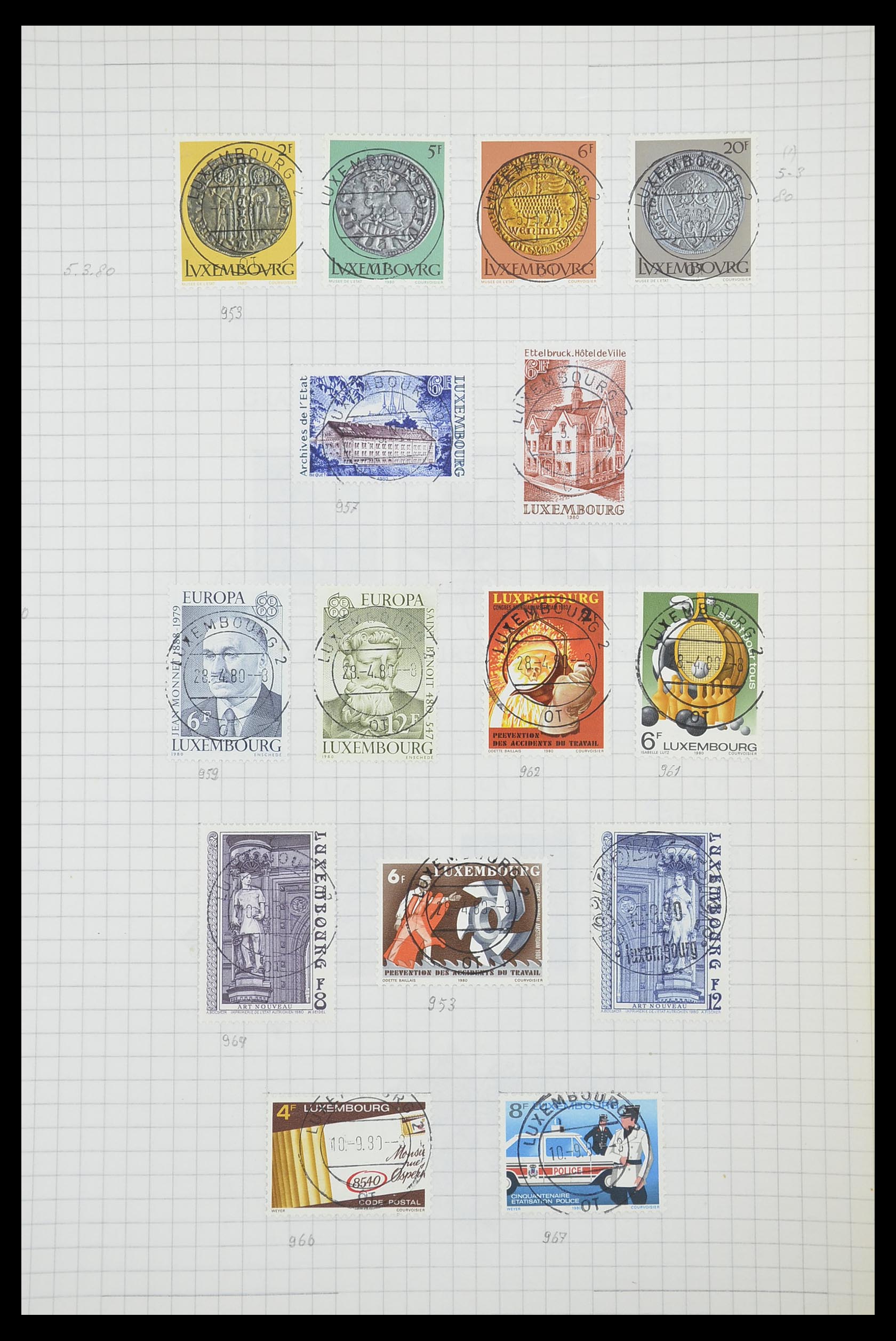 33817 125 - Stamp collection 33817 Luxembourg 1852-2019.