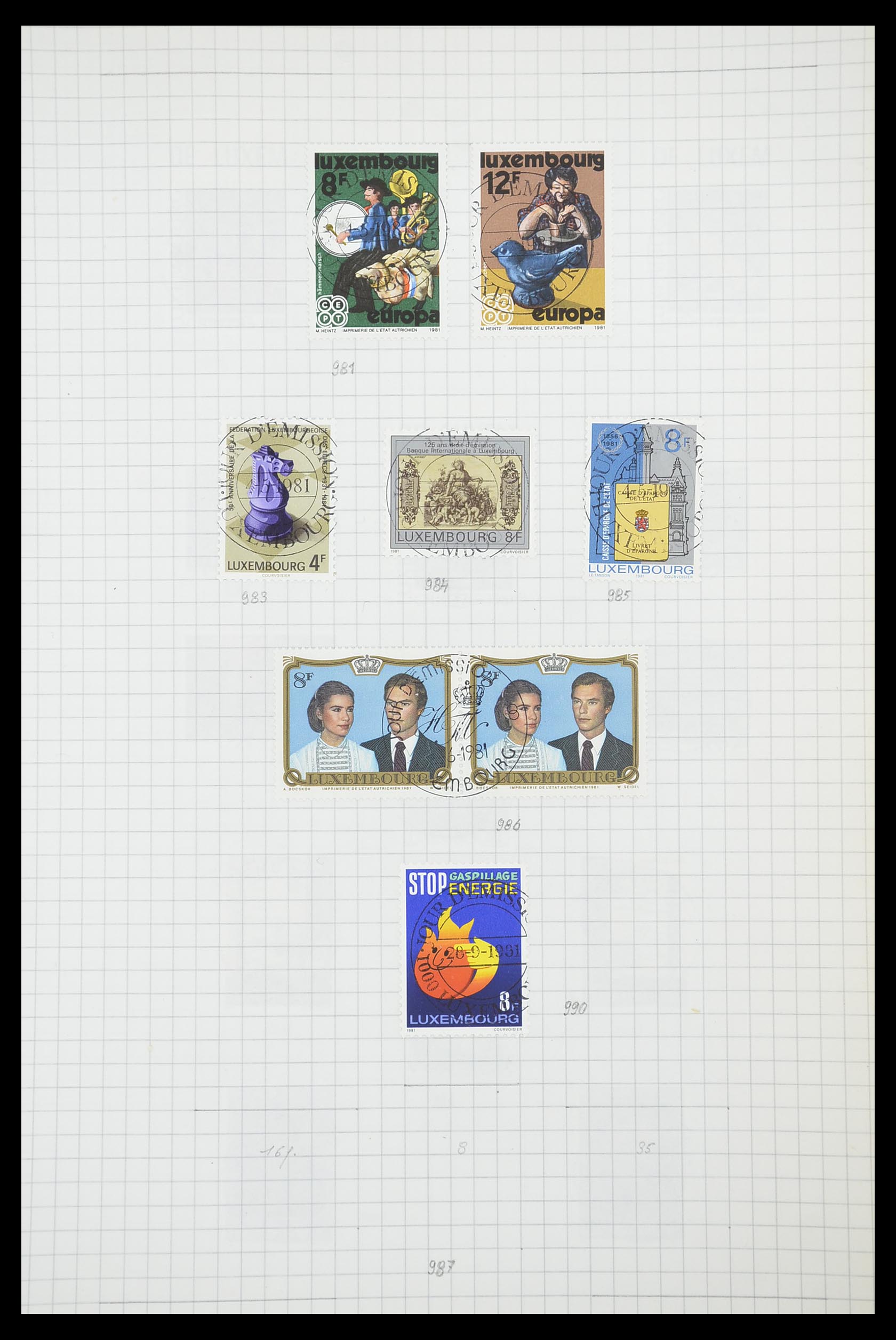 33817 127 - Stamp collection 33817 Luxembourg 1852-2019.