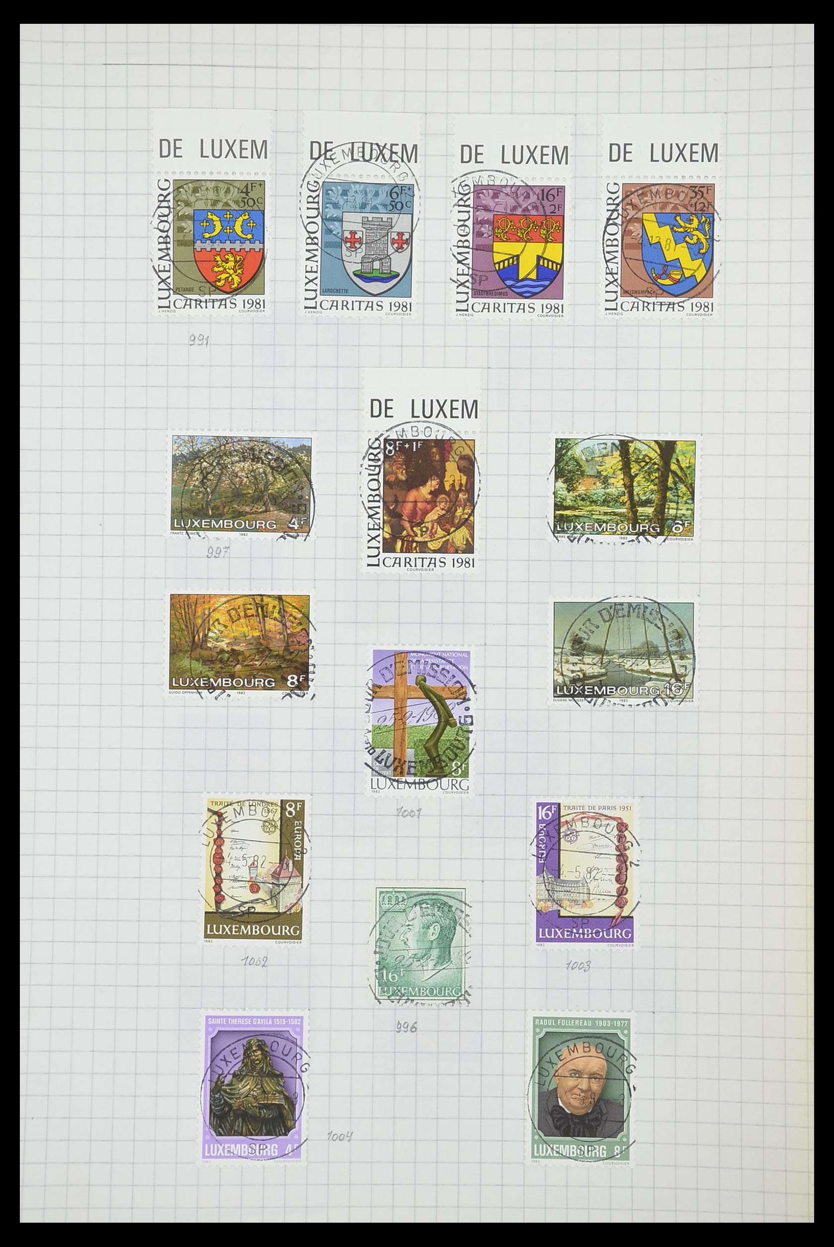 33817 128 - Postzegelverzameling 33817 Luxemburg 1852-2019.