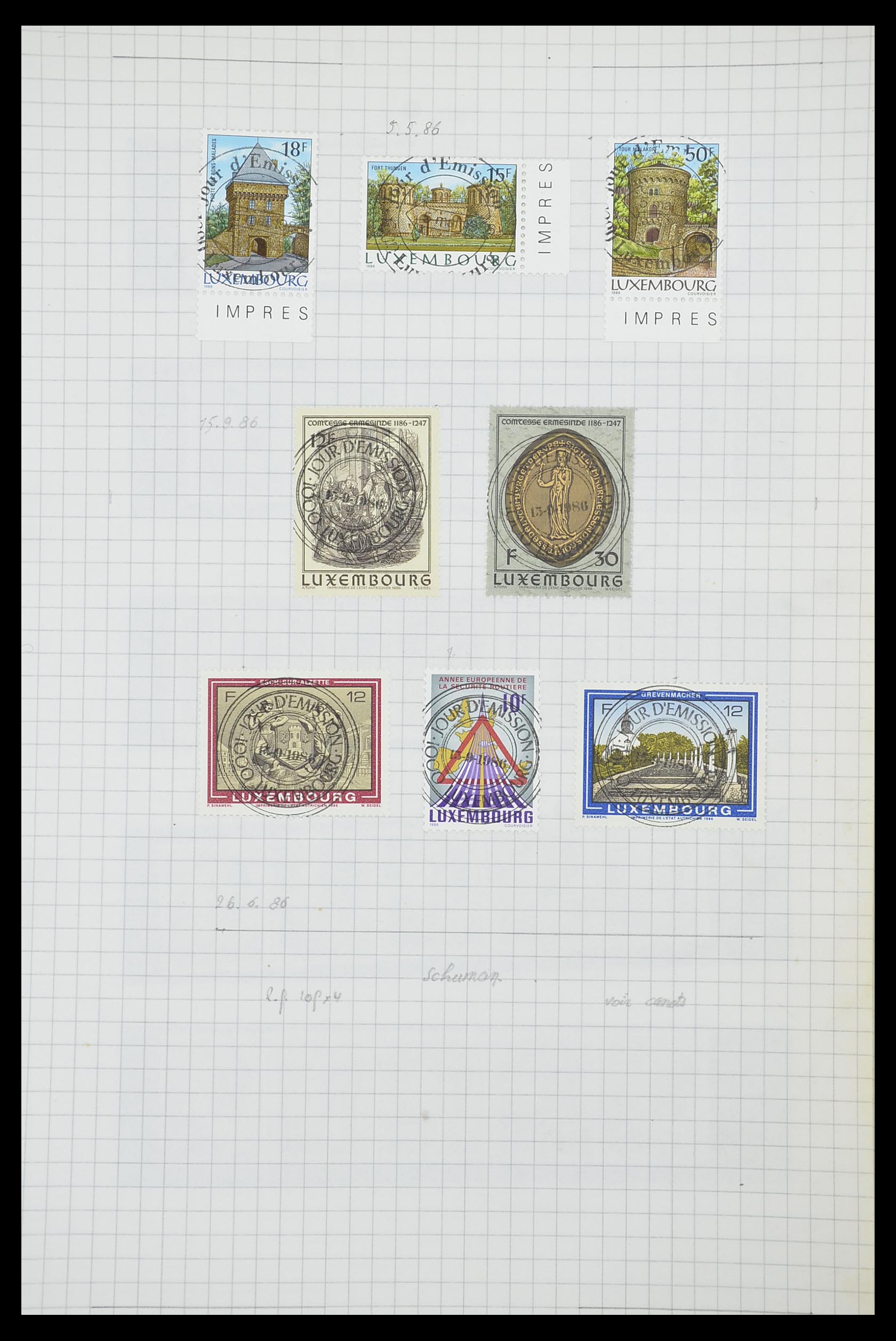 33817 136 - Stamp collection 33817 Luxembourg 1852-2019.