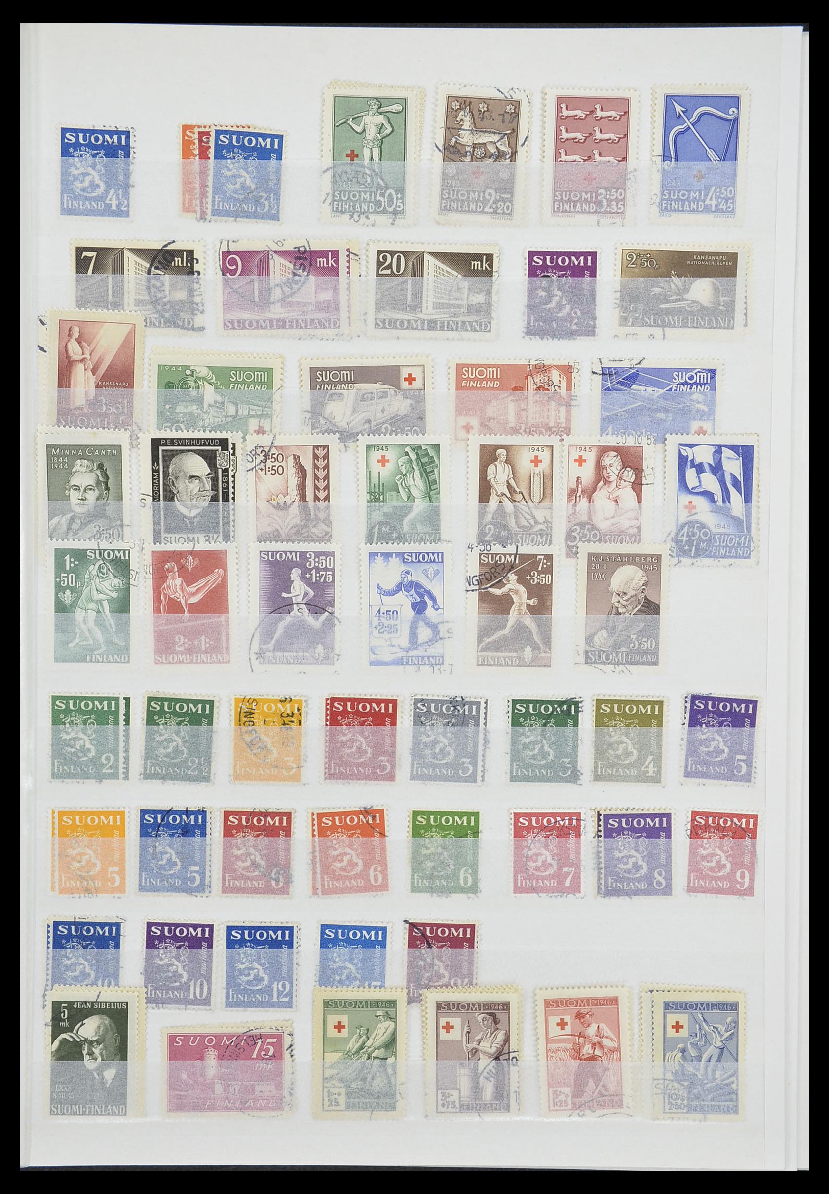 33818 007 - Postzegelverzameling 33818 Finland 1875-2014.