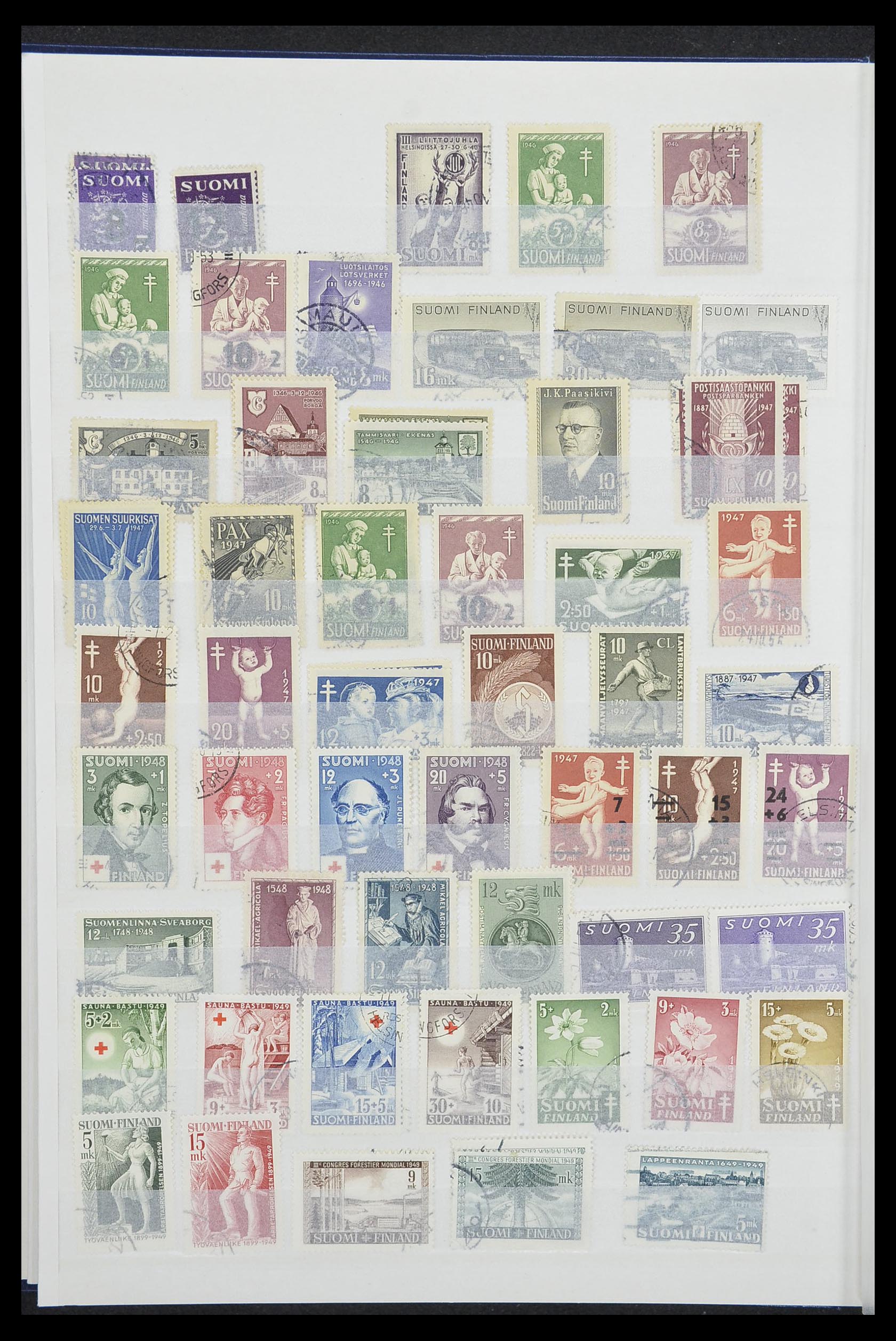 33818 008 - Postzegelverzameling 33818 Finland 1875-2014.