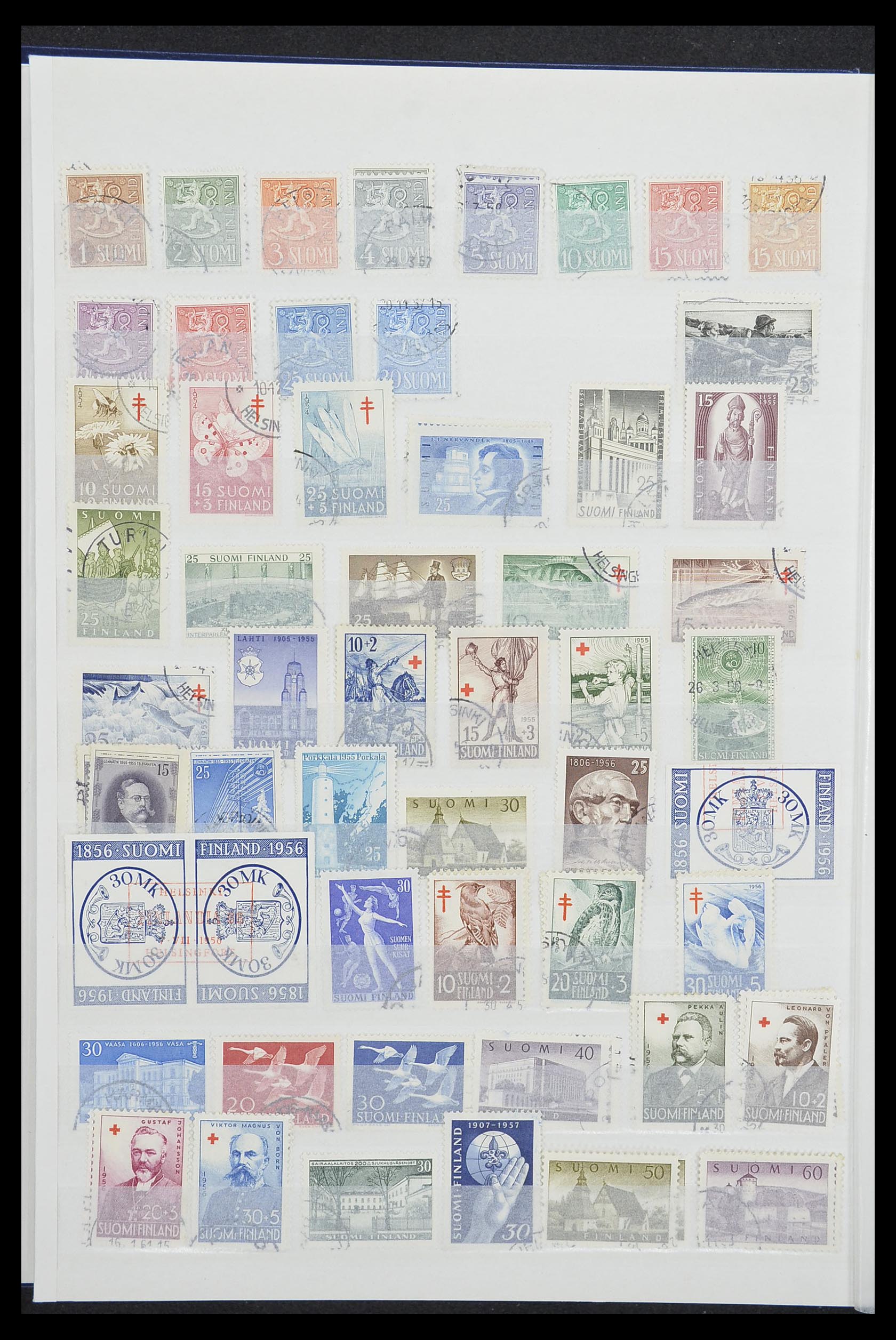 33818 010 - Postzegelverzameling 33818 Finland 1875-2014.