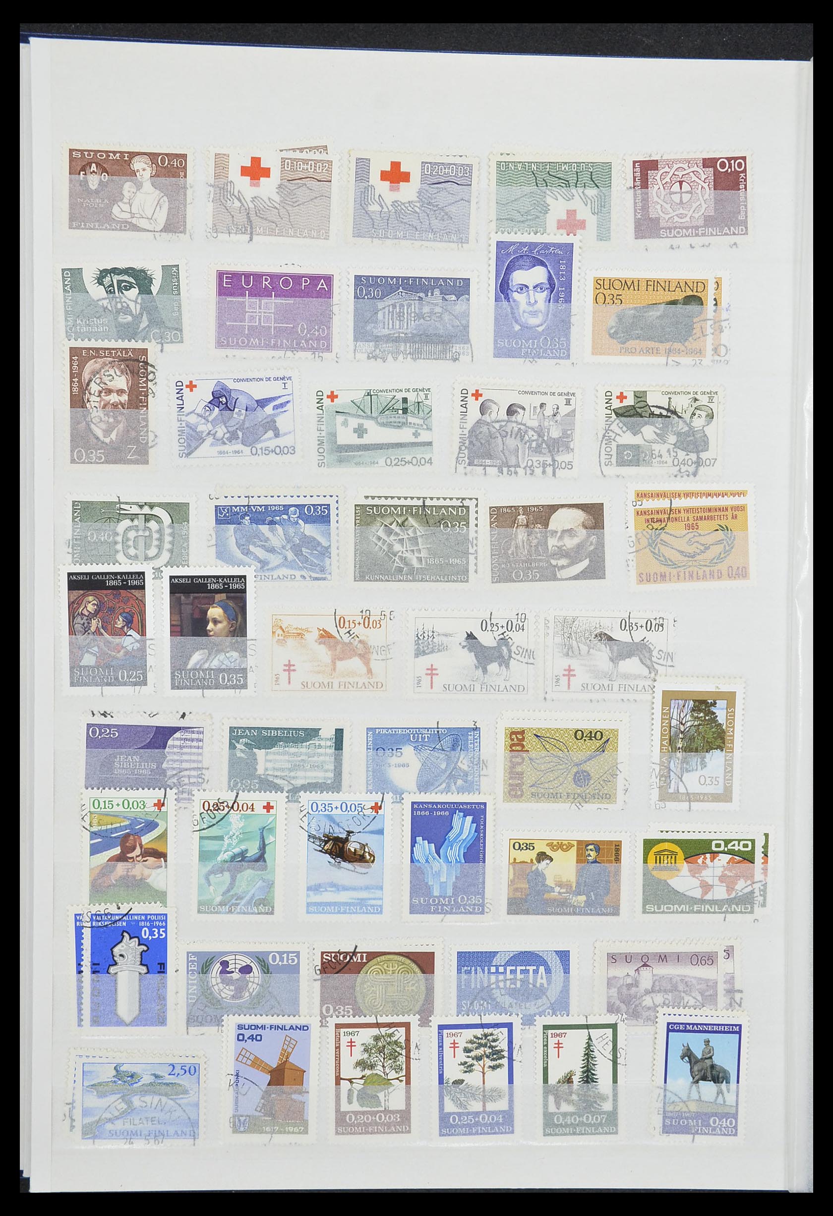 33818 014 - Postzegelverzameling 33818 Finland 1875-2014.