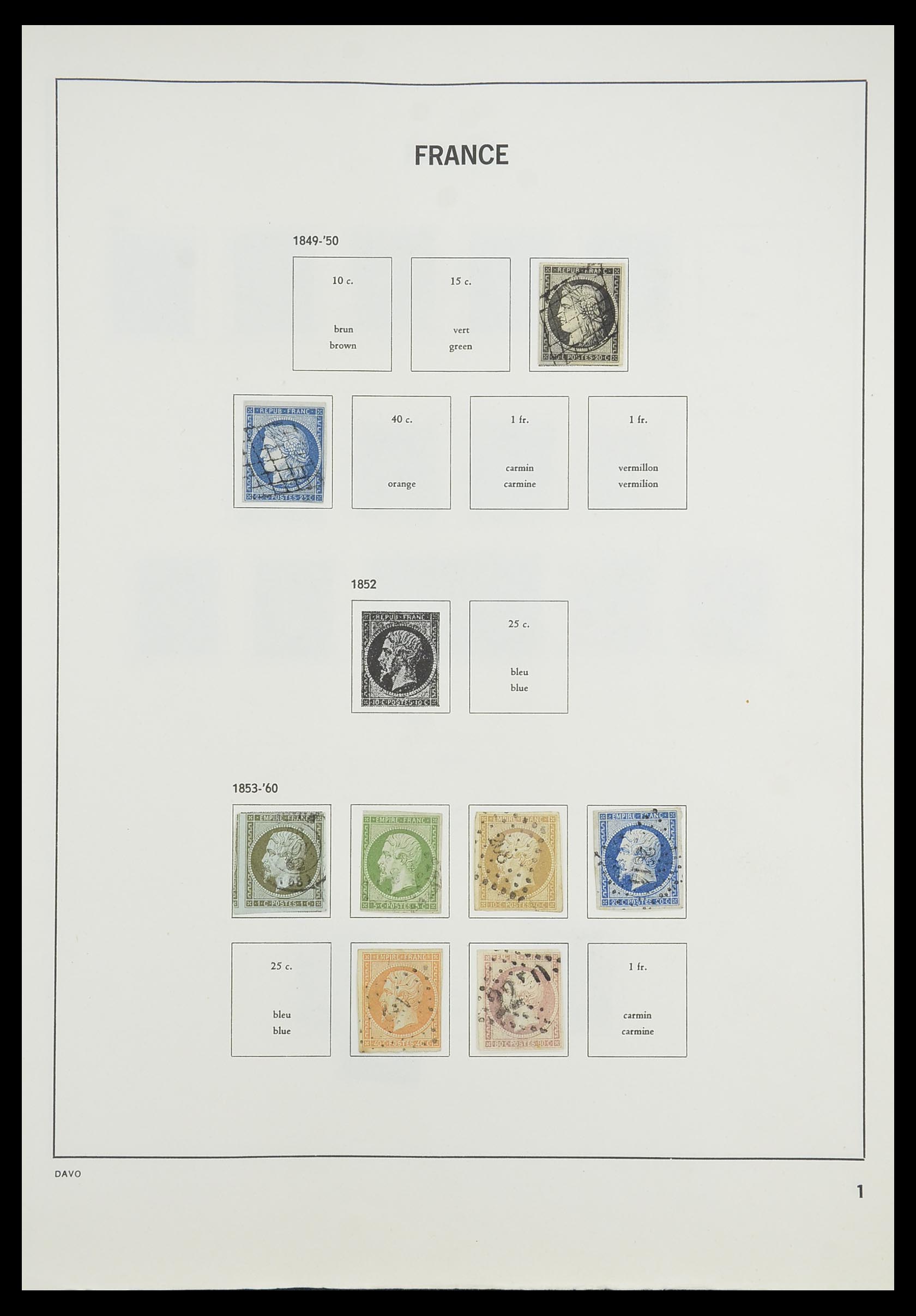 33819 003 - Stamp collection 33819 France 1849-1988.