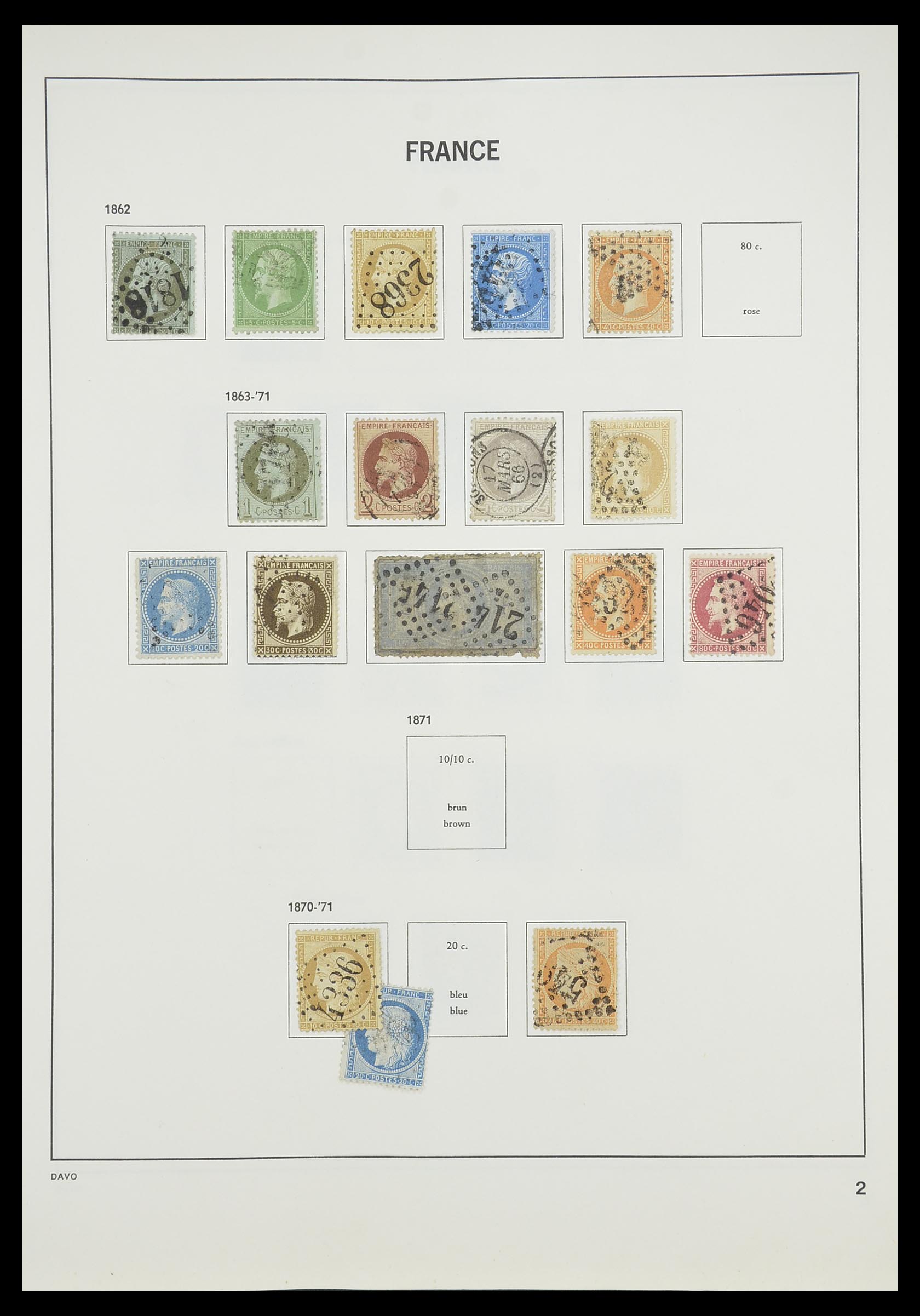 33819 004 - Stamp collection 33819 France 1849-1988.