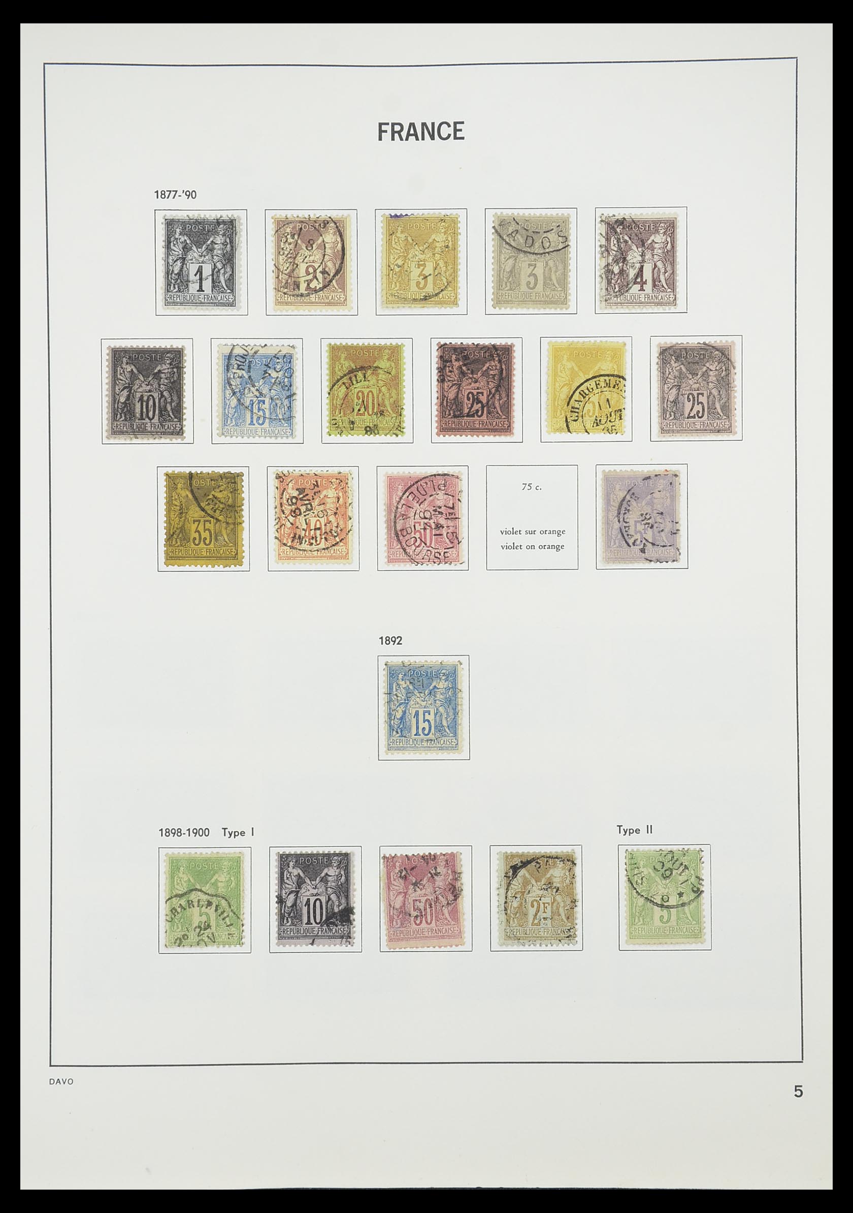 33819 007 - Stamp collection 33819 France 1849-1988.