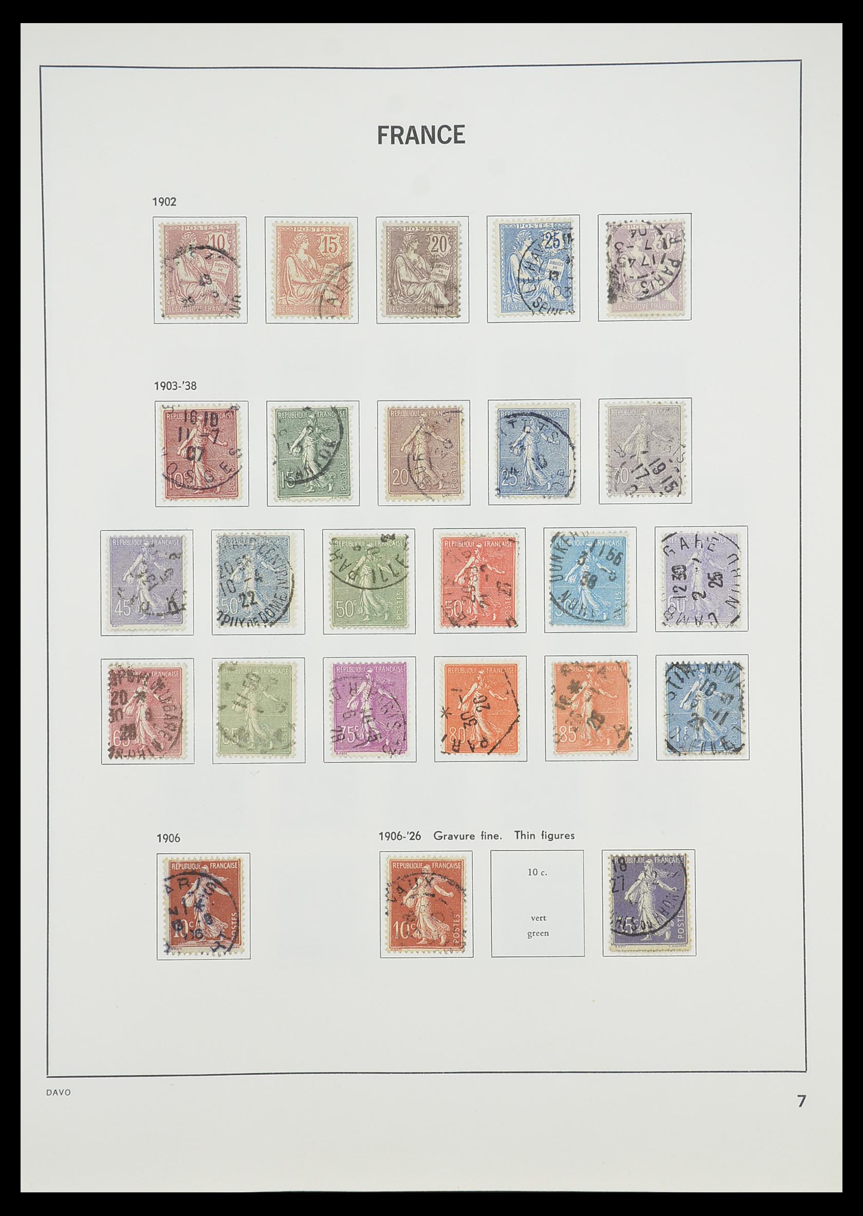 33819 009 - Stamp collection 33819 France 1849-1988.