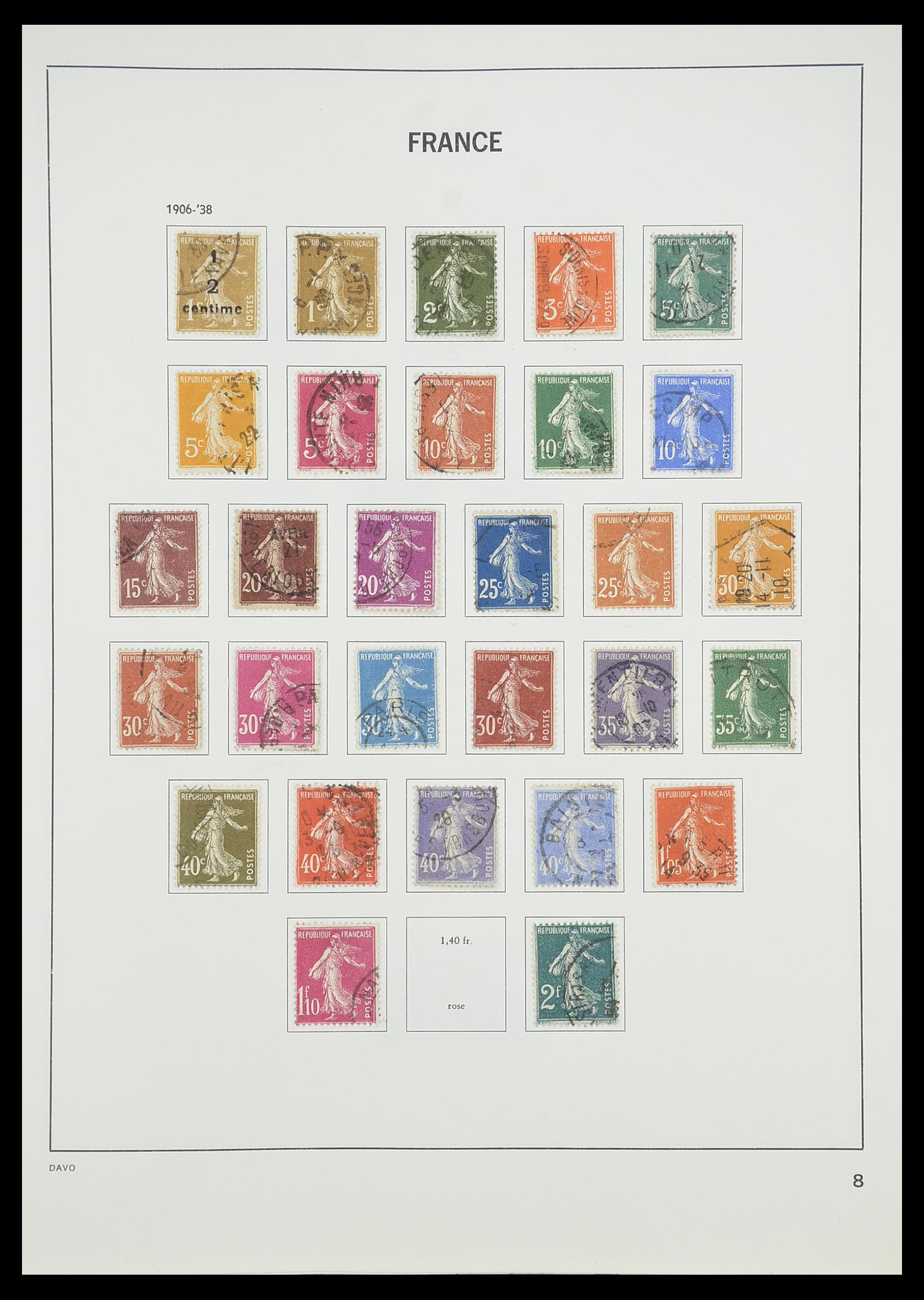 33819 010 - Stamp collection 33819 France 1849-1988.