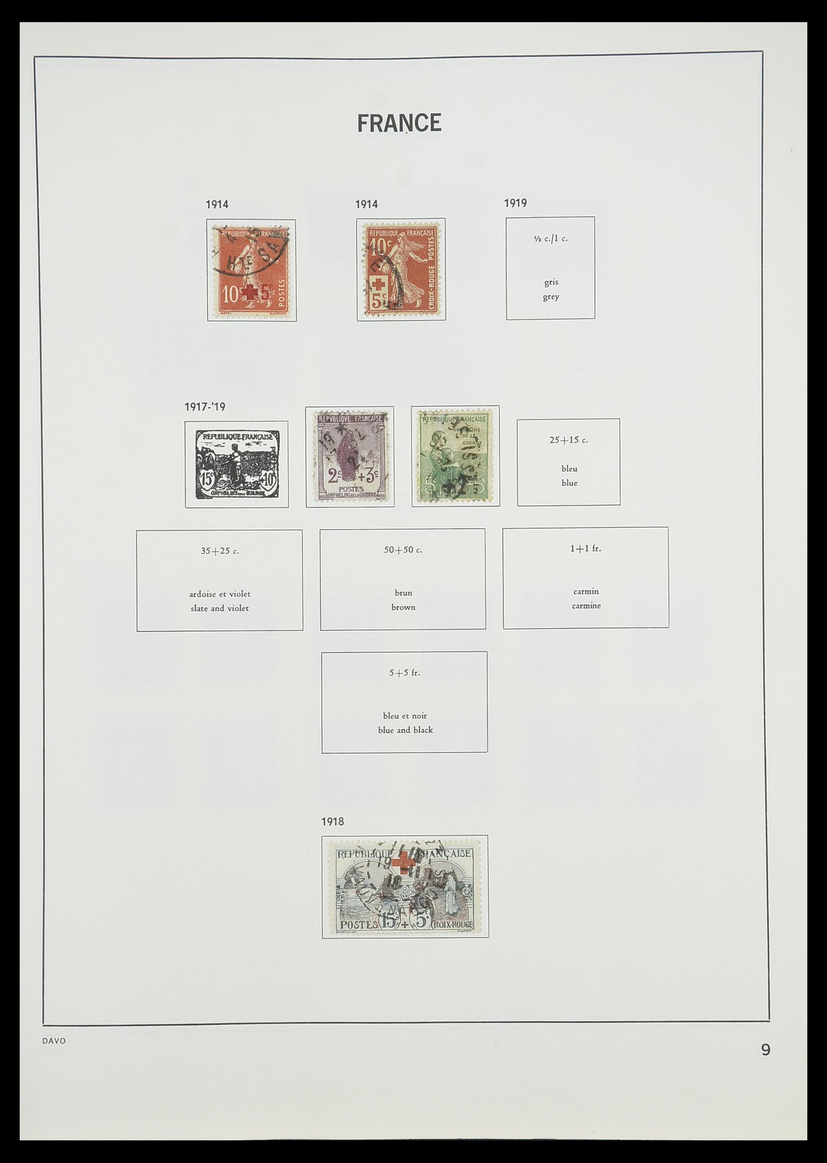 33819 011 - Stamp collection 33819 France 1849-1988.