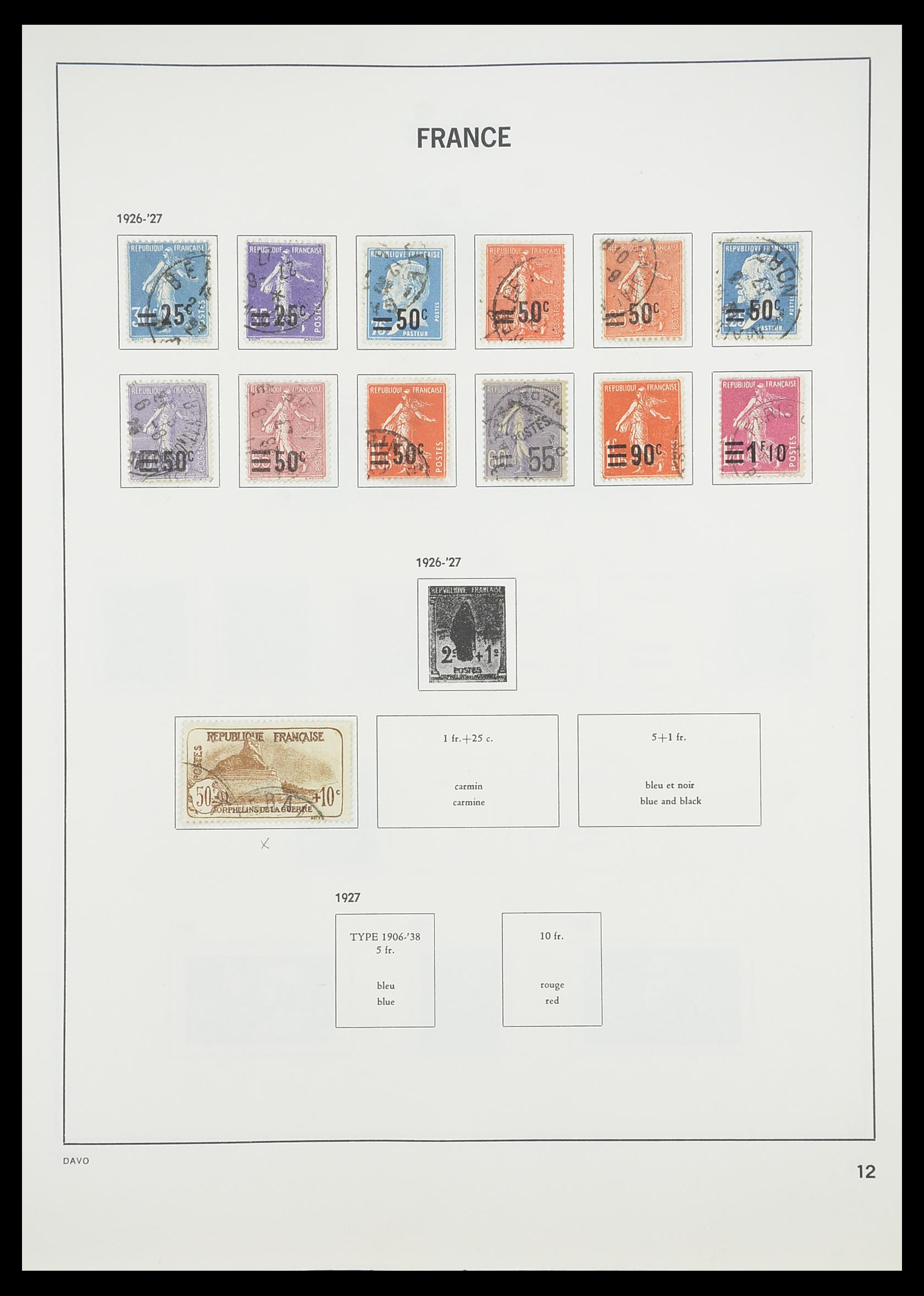 33819 014 - Stamp collection 33819 France 1849-1988.