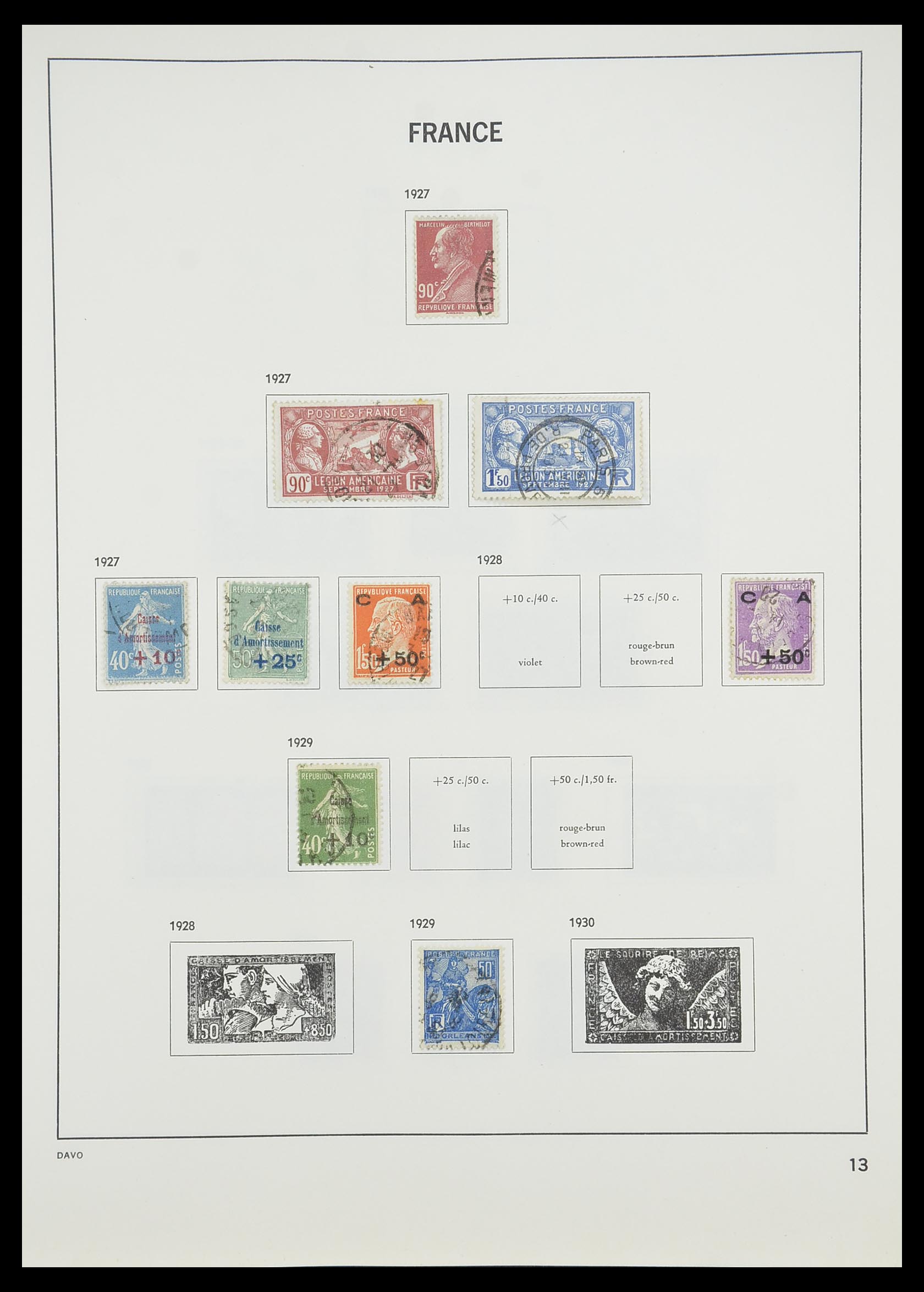 33819 015 - Stamp collection 33819 France 1849-1988.