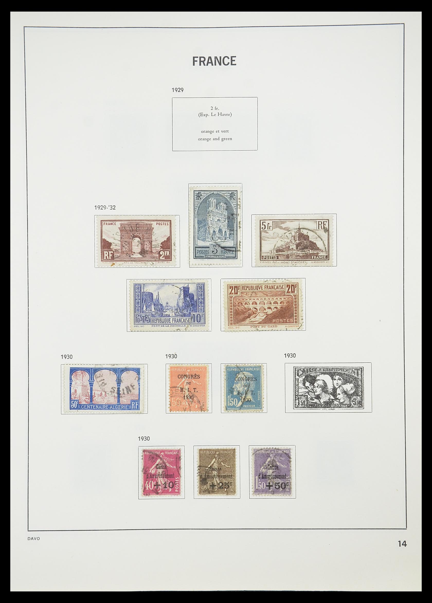 33819 016 - Stamp collection 33819 France 1849-1988.