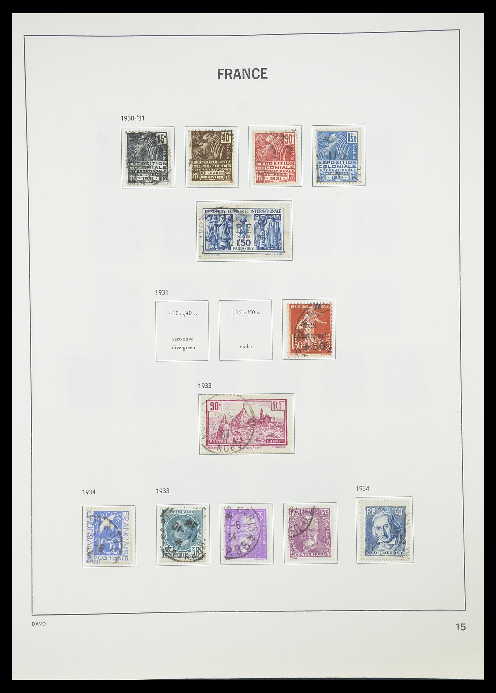 33819 017 - Stamp collection 33819 France 1849-1988.