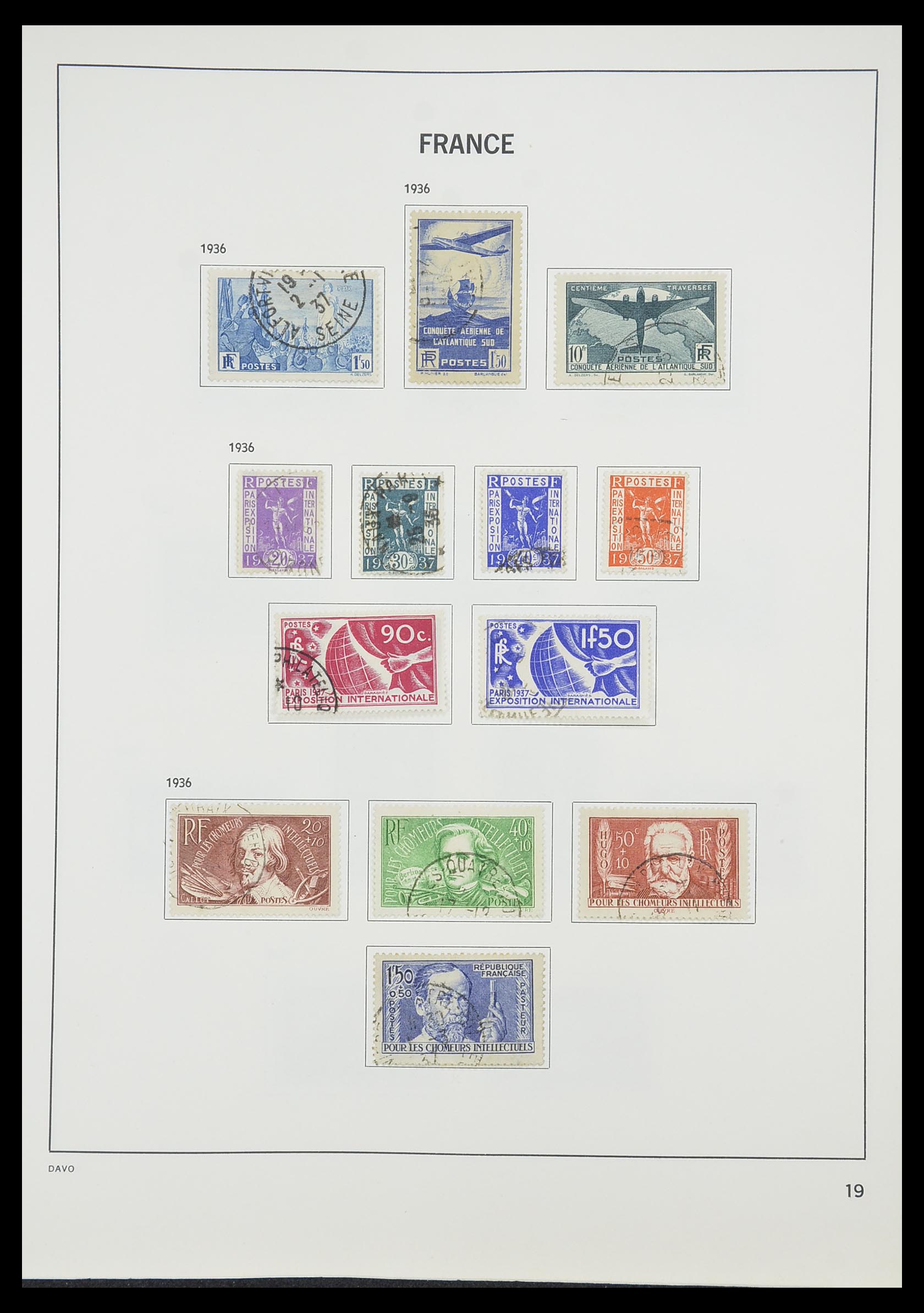 33819 021 - Postzegelverzameling 33819 Frankrijk 1849-1988.