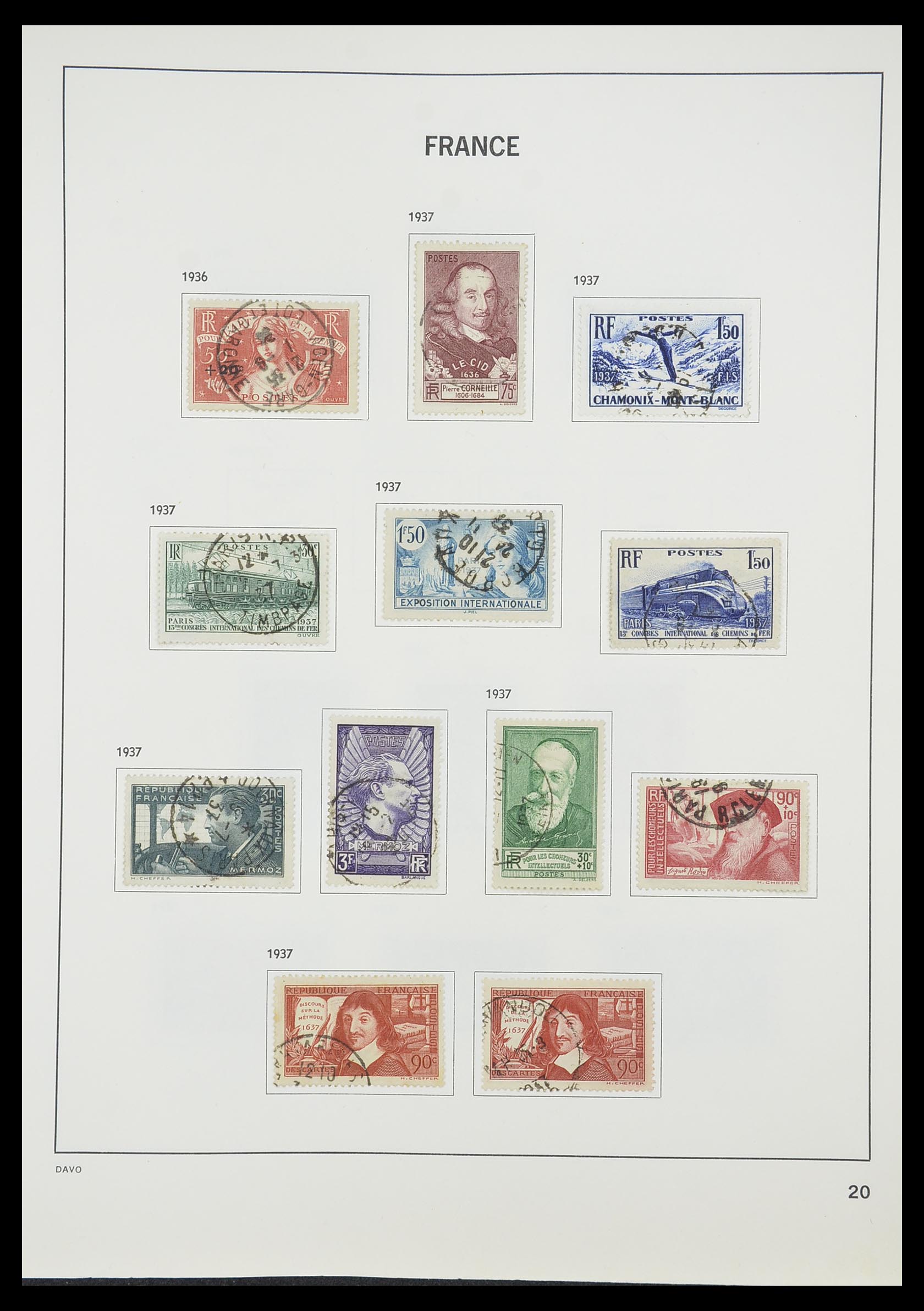 33819 022 - Stamp collection 33819 France 1849-1988.