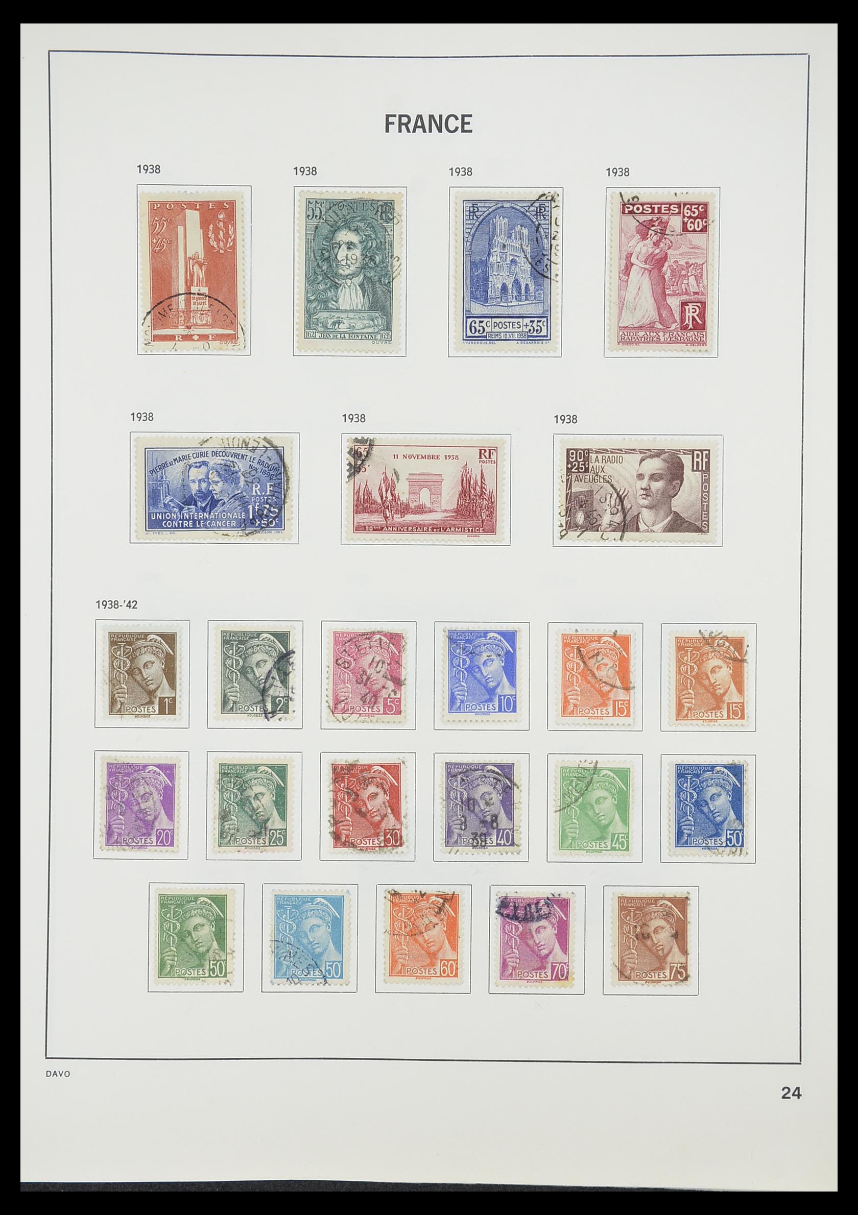 33819 026 - Postzegelverzameling 33819 Frankrijk 1849-1988.