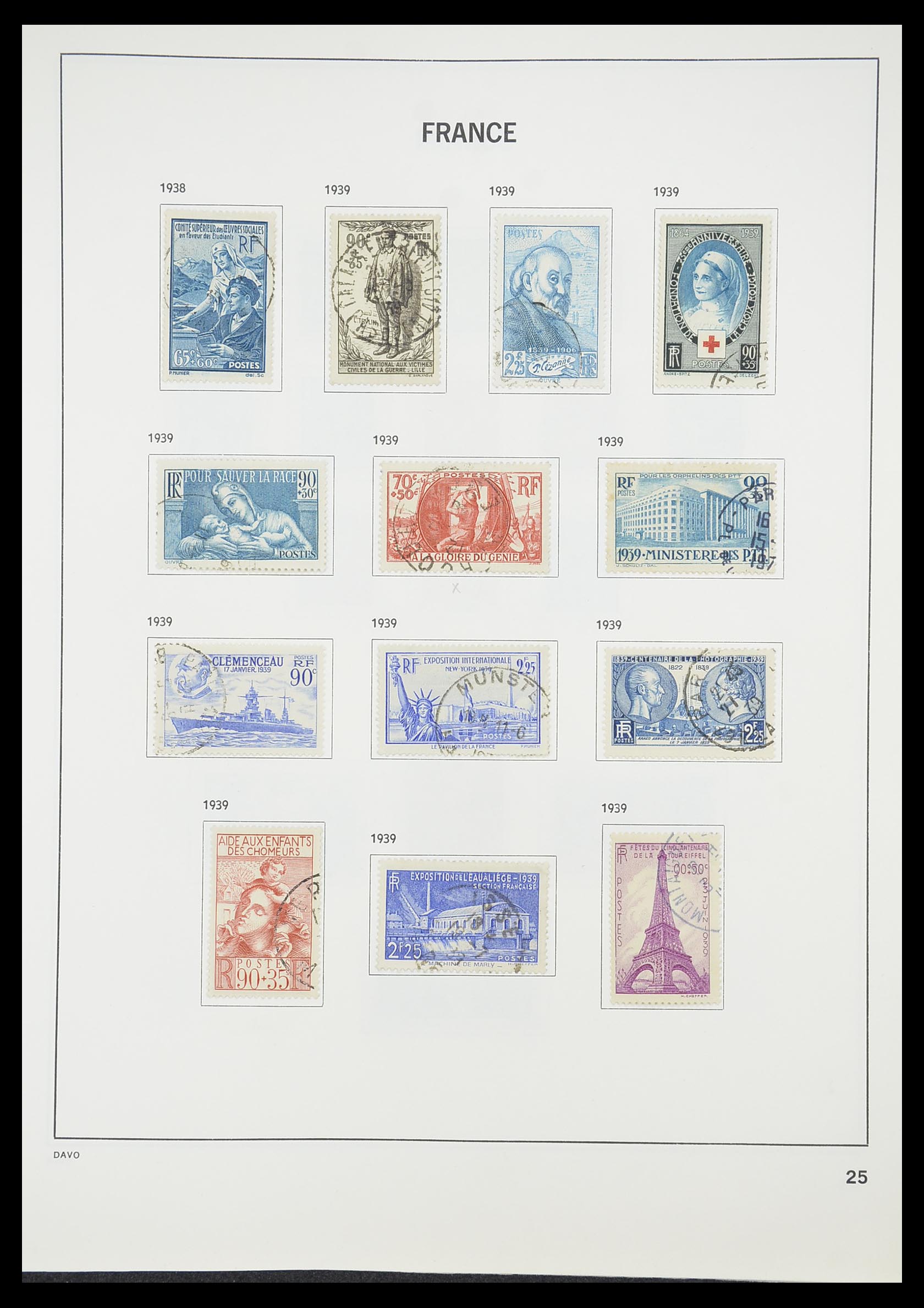 33819 027 - Postzegelverzameling 33819 Frankrijk 1849-1988.