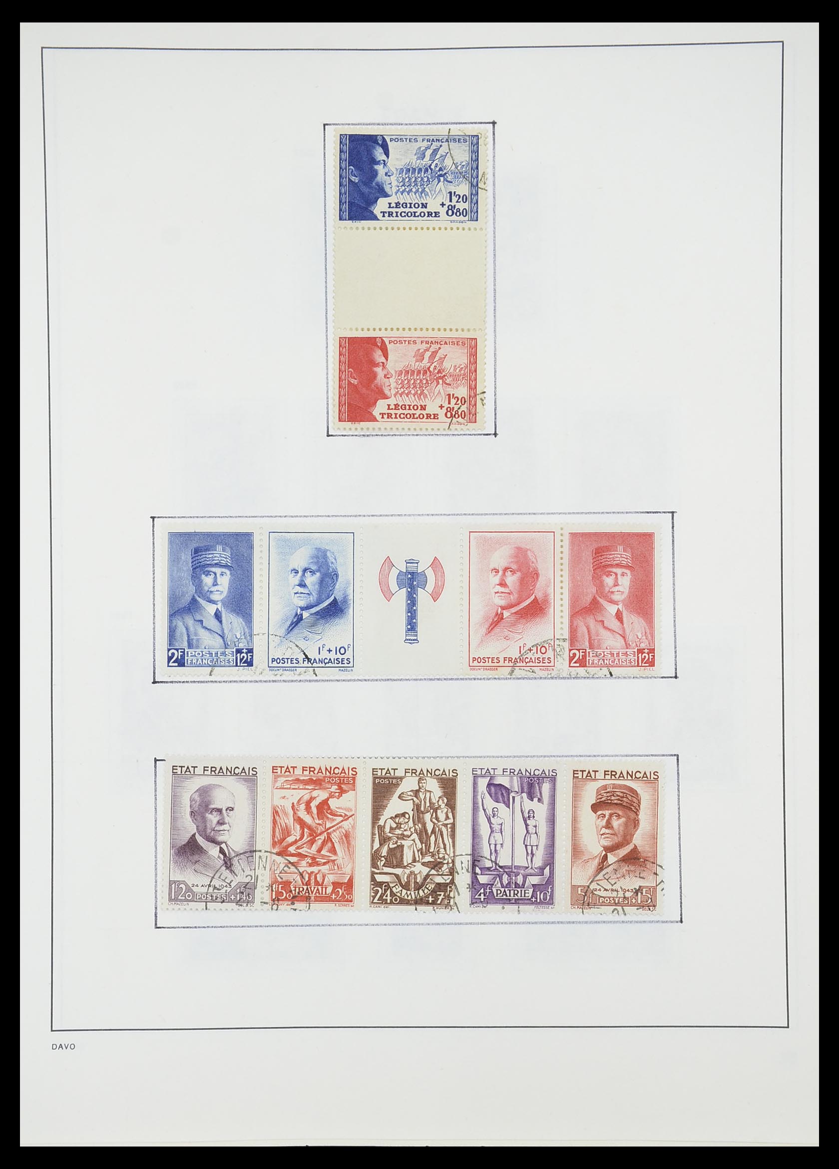 33819 037 - Postzegelverzameling 33819 Frankrijk 1849-1988.