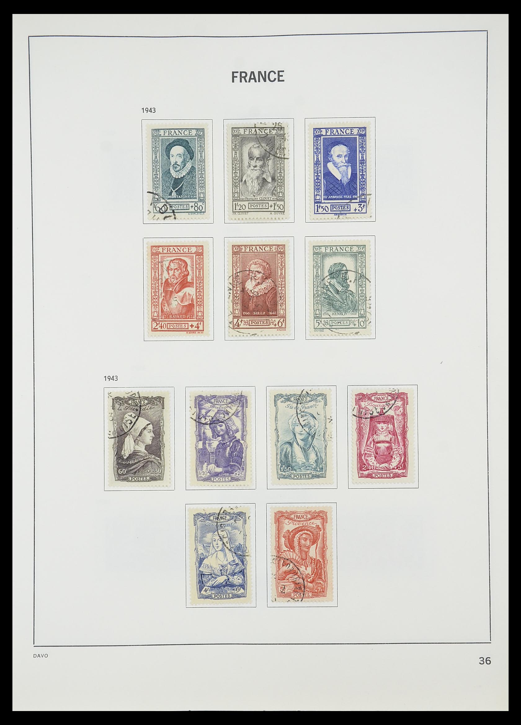 33819 039 - Postzegelverzameling 33819 Frankrijk 1849-1988.