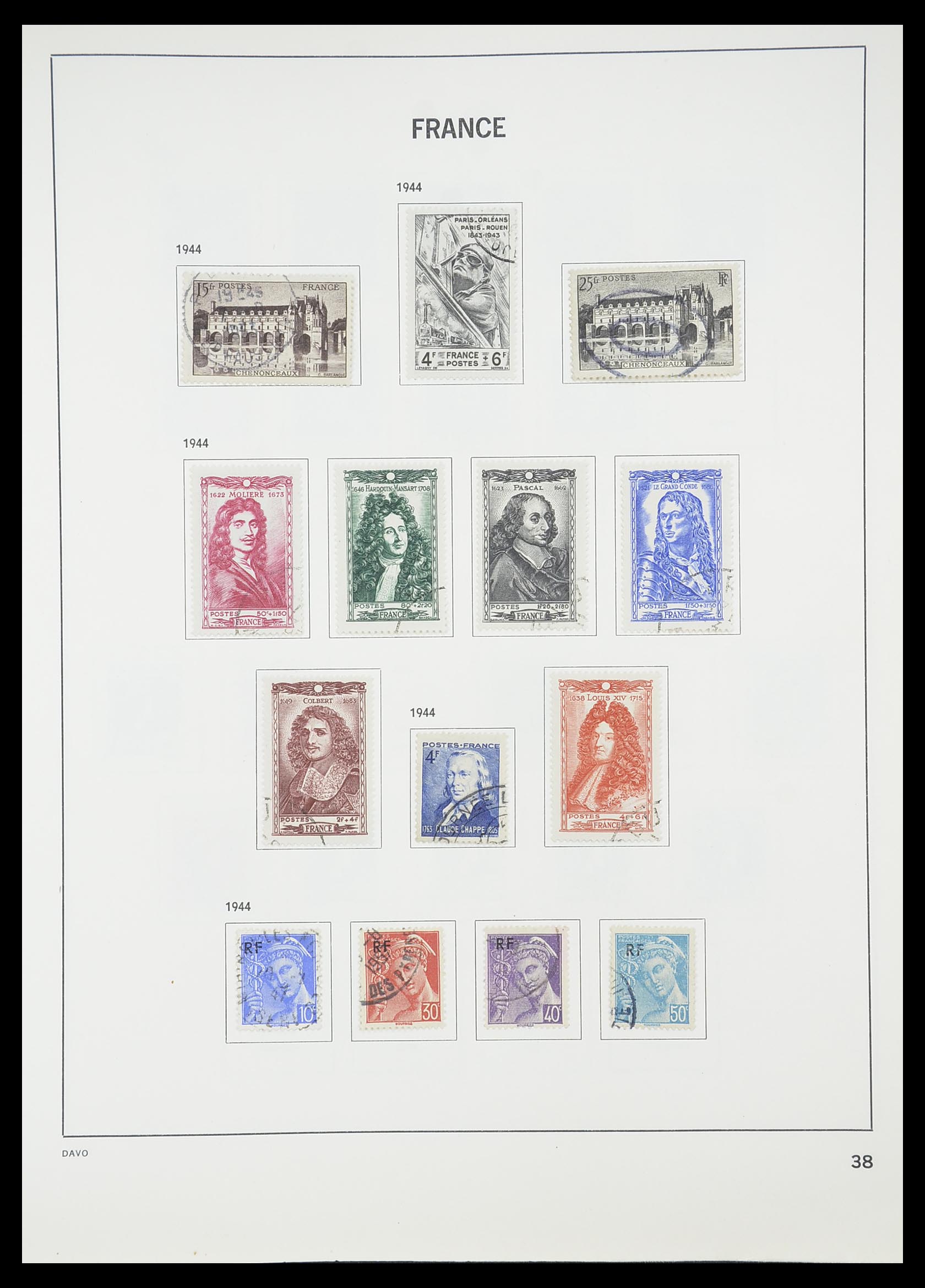 33819 041 - Postzegelverzameling 33819 Frankrijk 1849-1988.