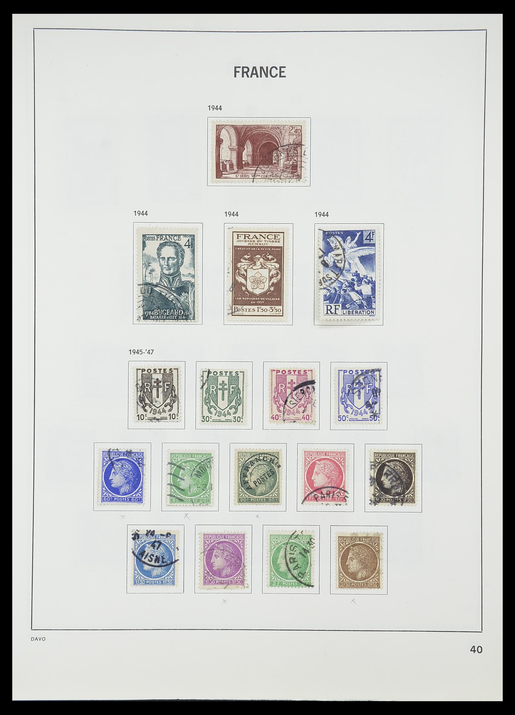 33819 043 - Postzegelverzameling 33819 Frankrijk 1849-1988.
