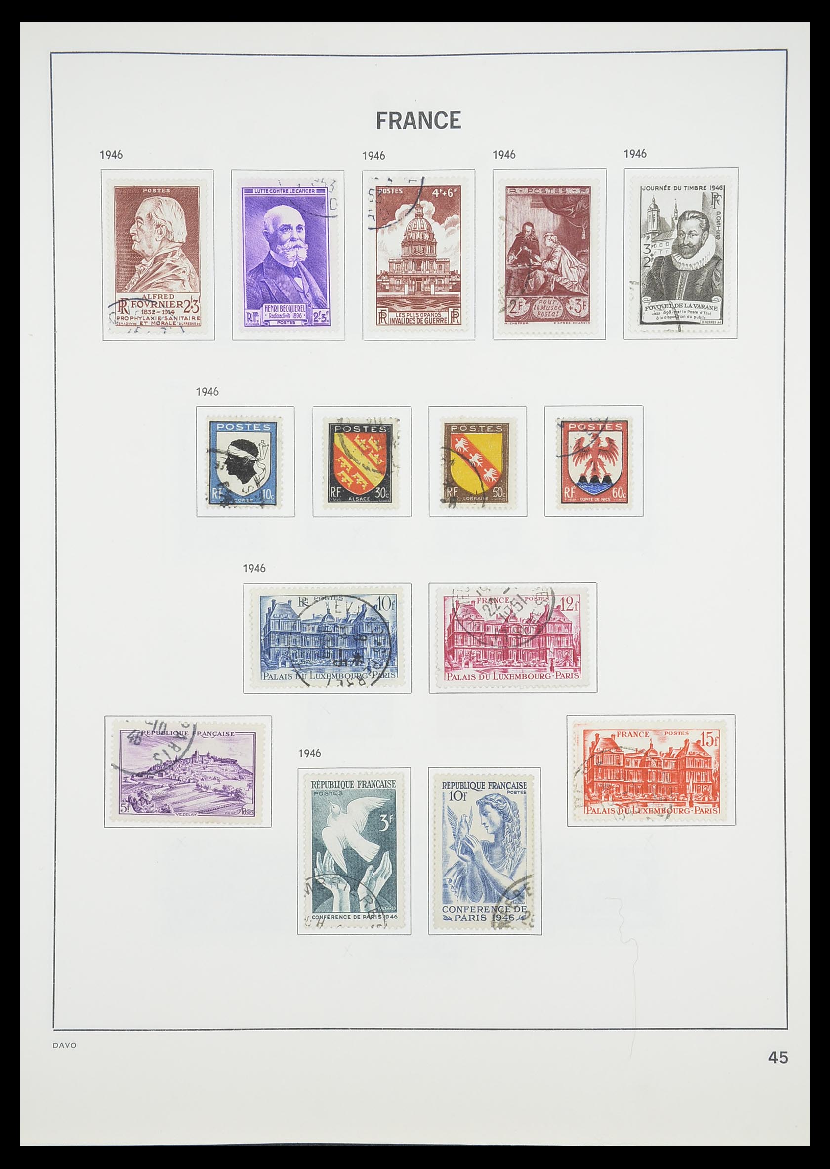 33819 048 - Postzegelverzameling 33819 Frankrijk 1849-1988.