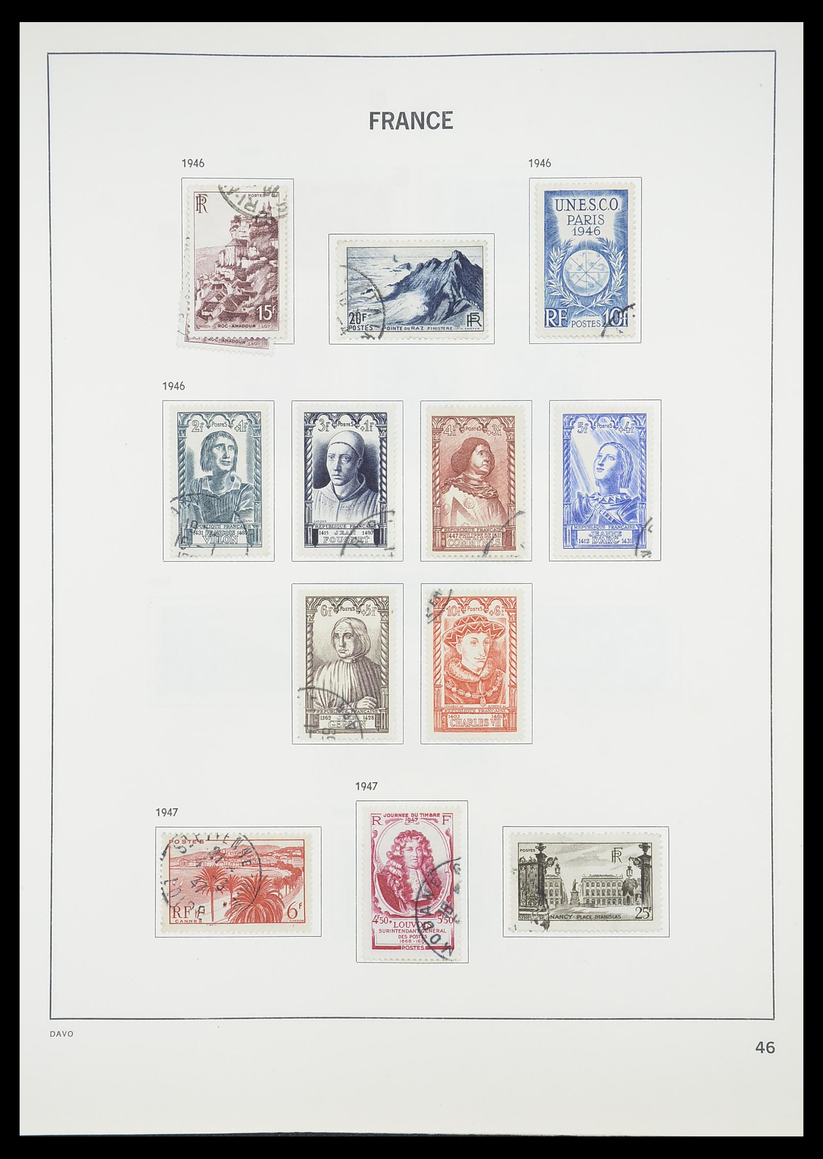 33819 049 - Postzegelverzameling 33819 Frankrijk 1849-1988.