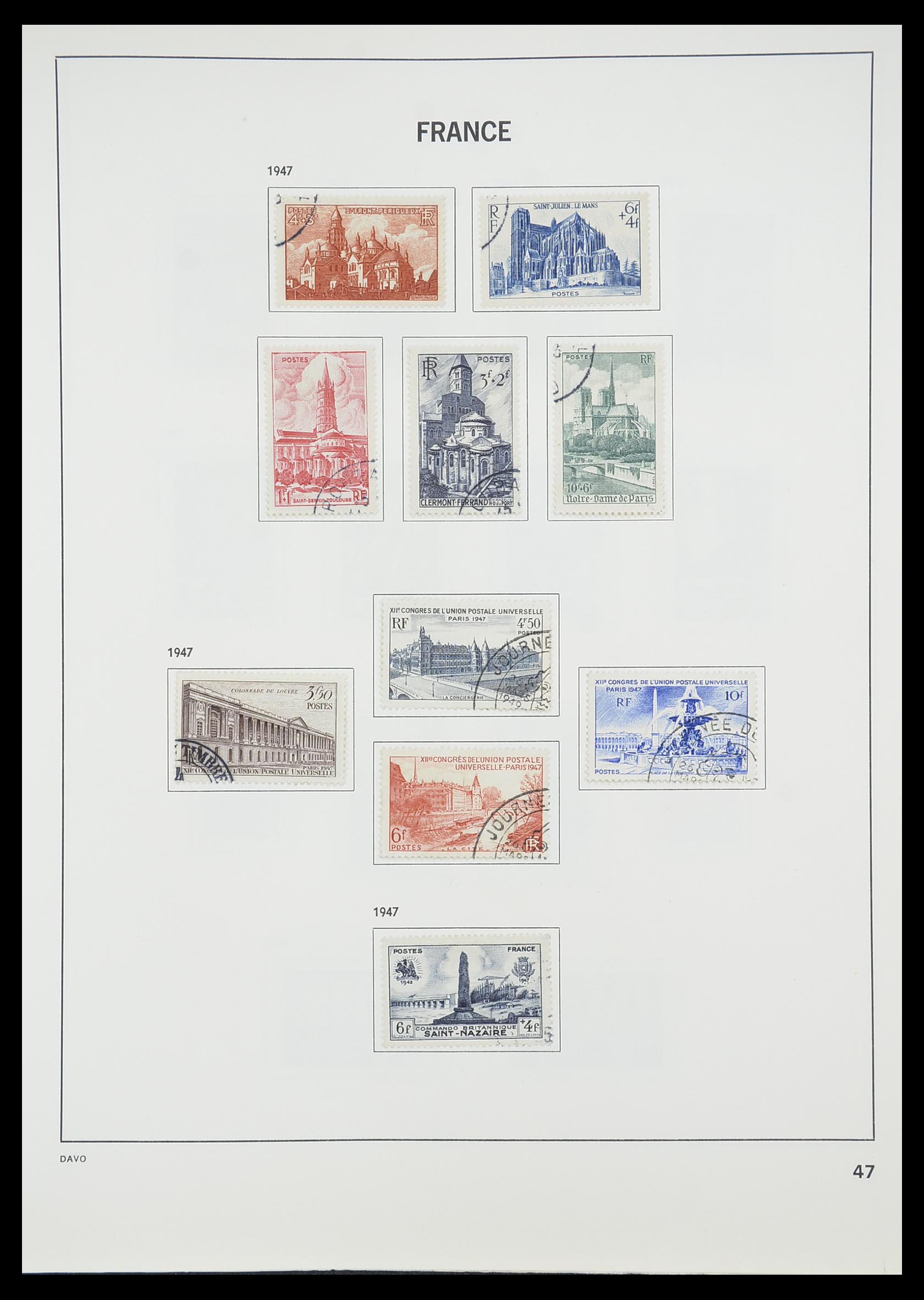 33819 050 - Postzegelverzameling 33819 Frankrijk 1849-1988.