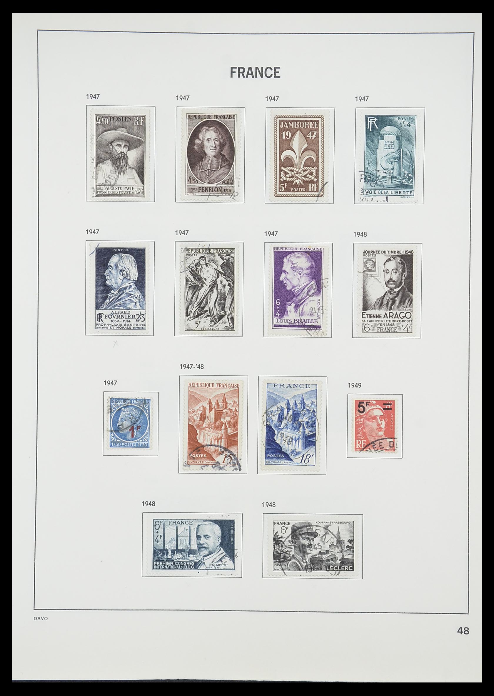 33819 051 - Postzegelverzameling 33819 Frankrijk 1849-1988.
