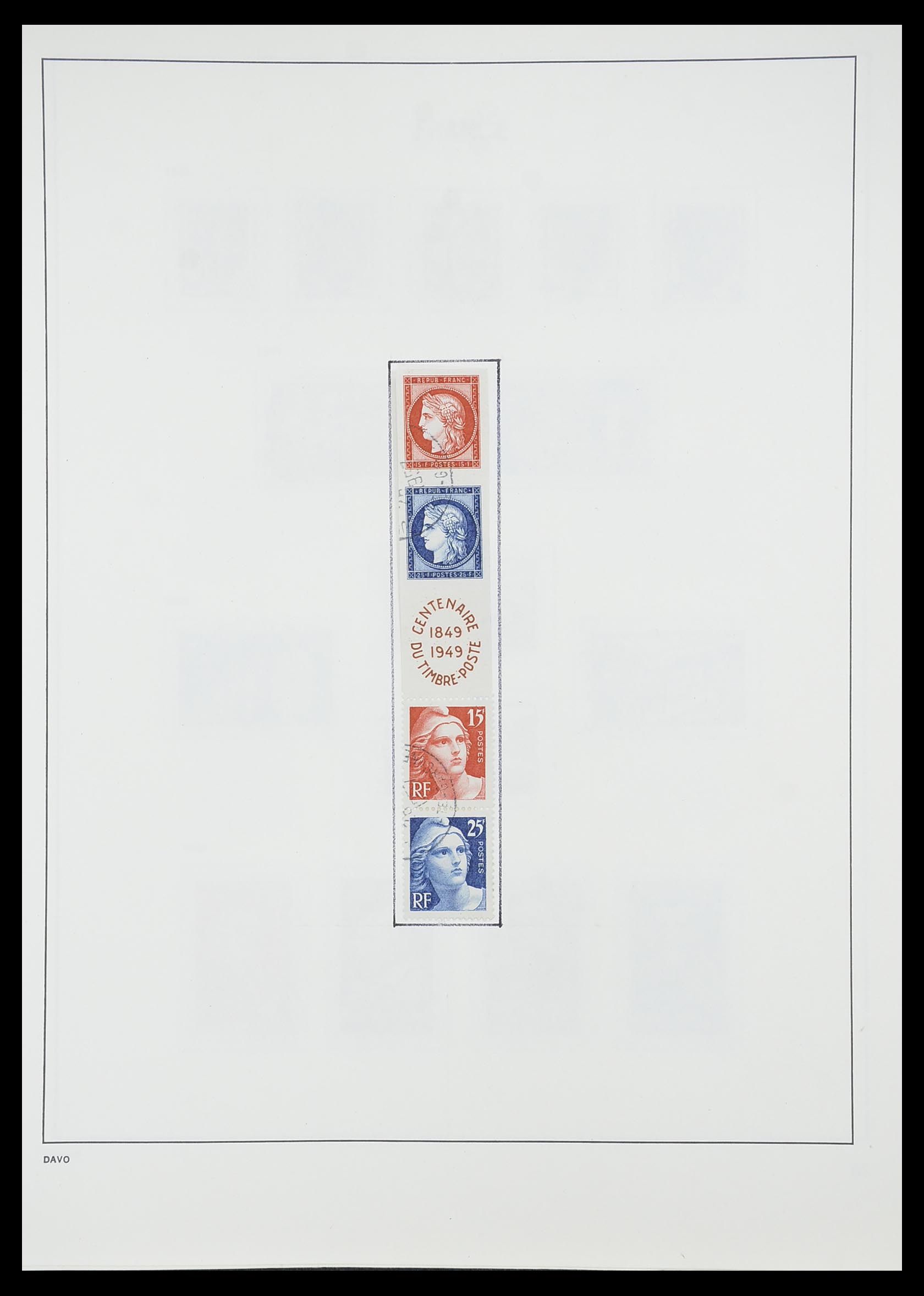 33819 054 - Postzegelverzameling 33819 Frankrijk 1849-1988.