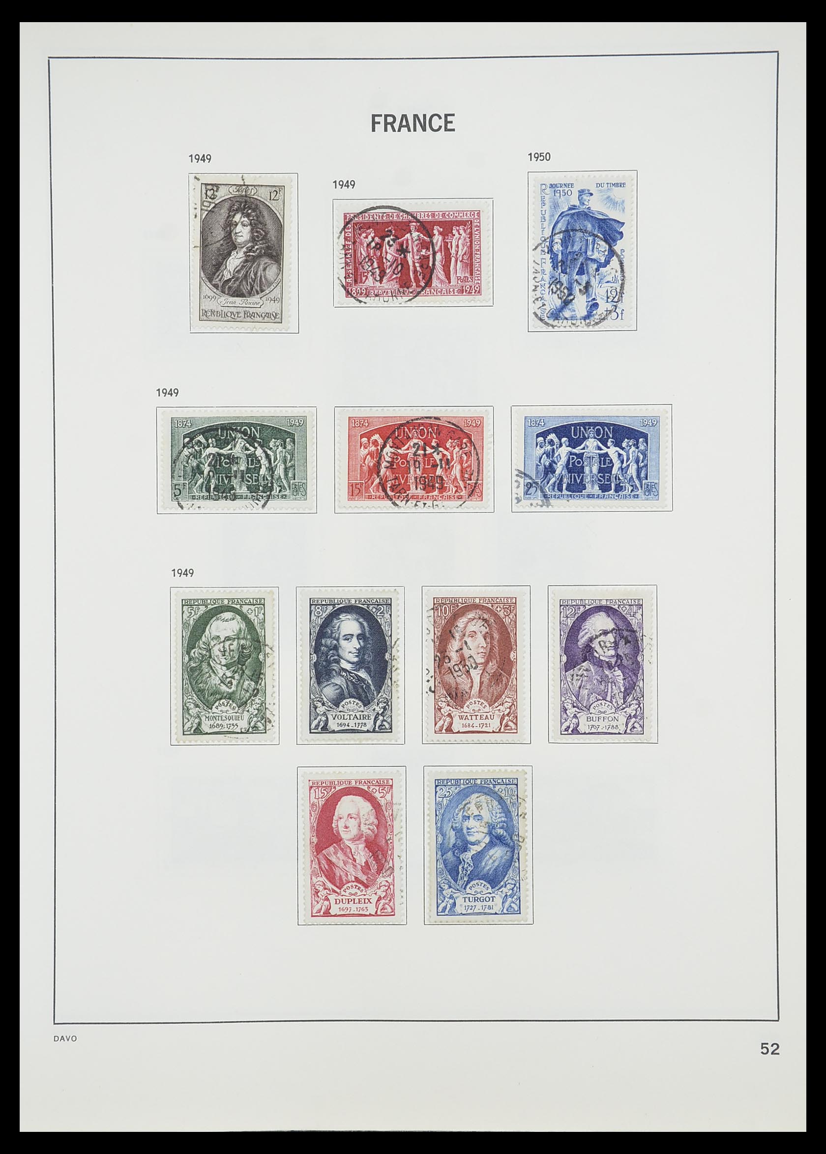 33819 056 - Postzegelverzameling 33819 Frankrijk 1849-1988.