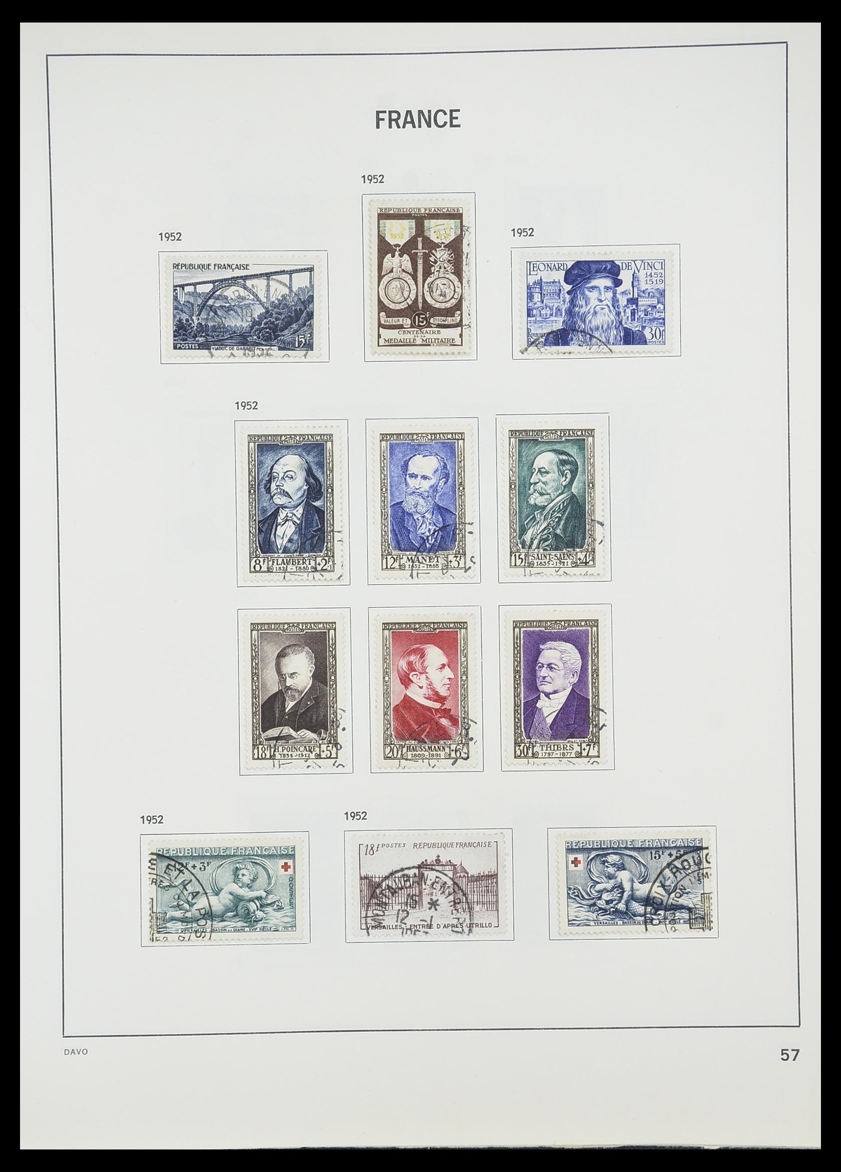 33819 062 - Postzegelverzameling 33819 Frankrijk 1849-1988.