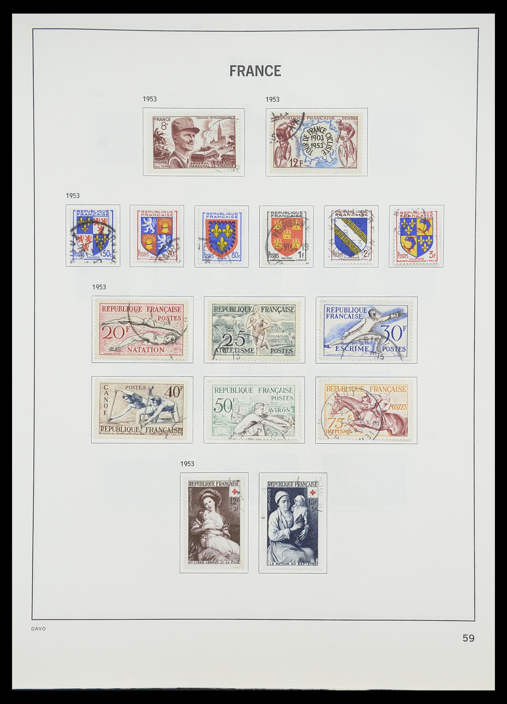 33819 064 - Postzegelverzameling 33819 Frankrijk 1849-1988.
