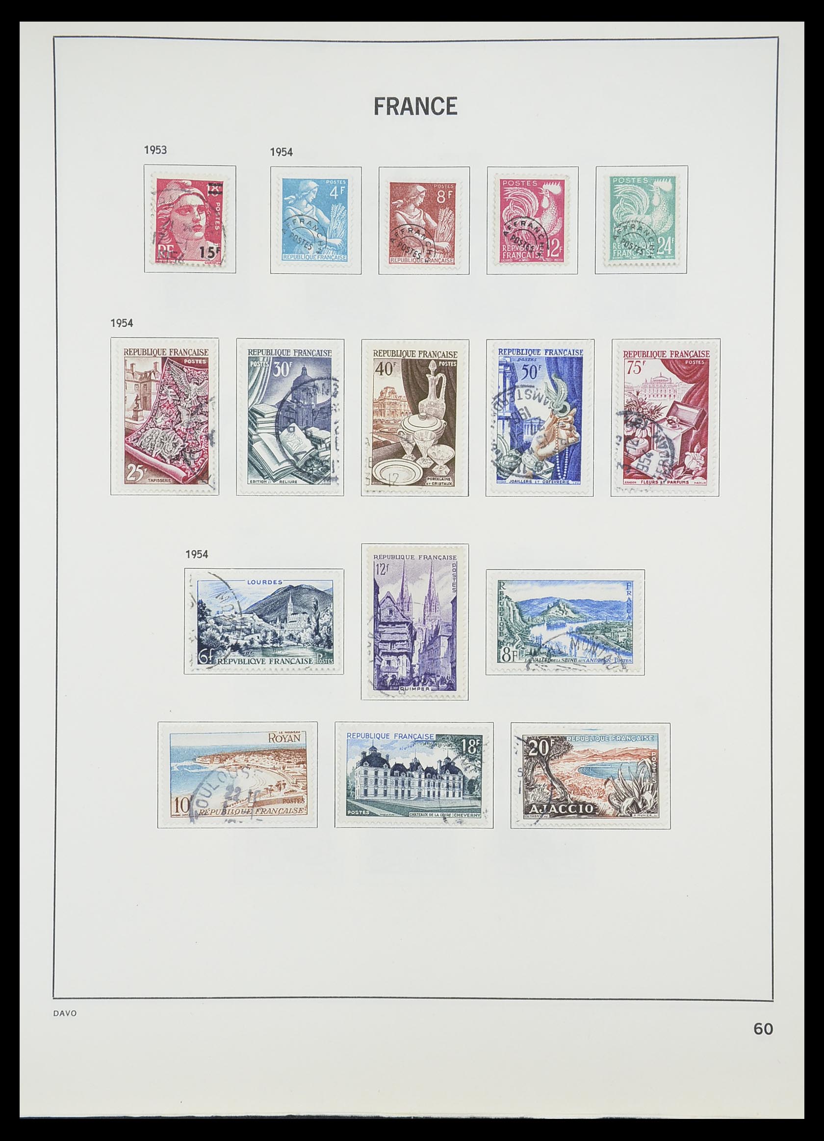 33819 065 - Postzegelverzameling 33819 Frankrijk 1849-1988.