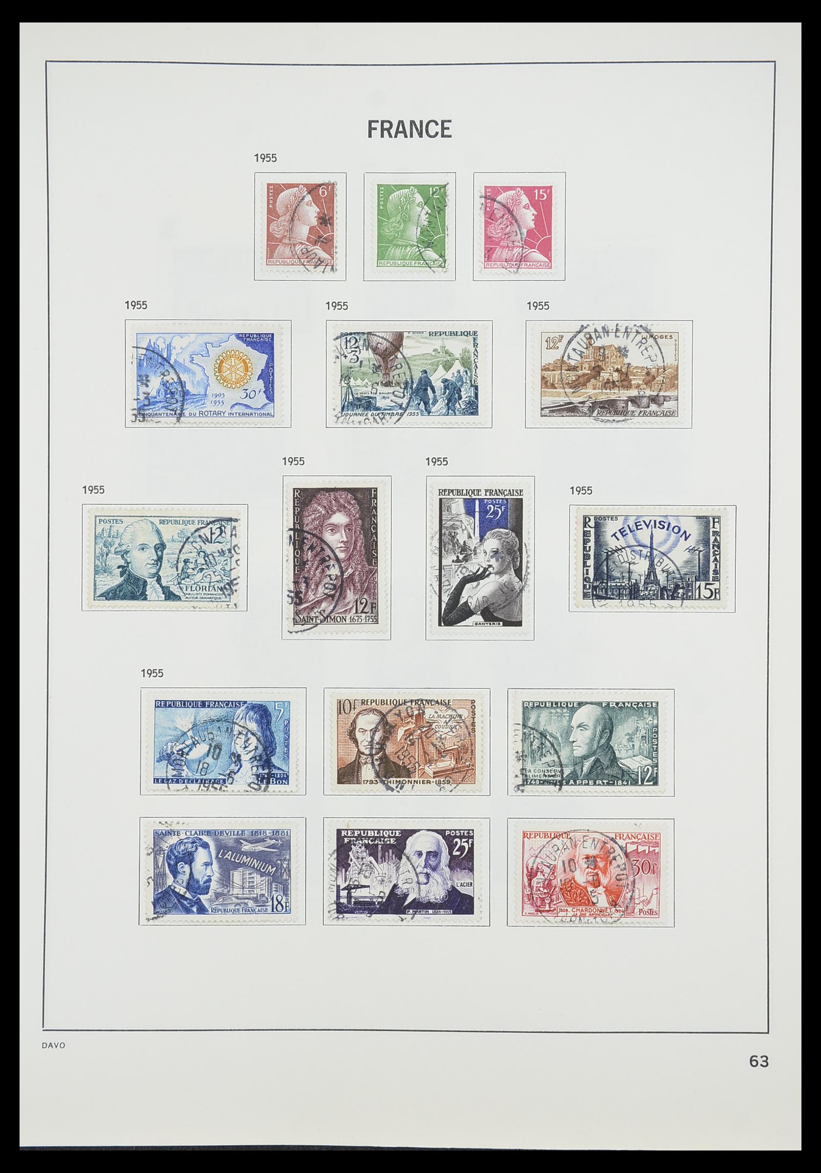 33819 068 - Postzegelverzameling 33819 Frankrijk 1849-1988.