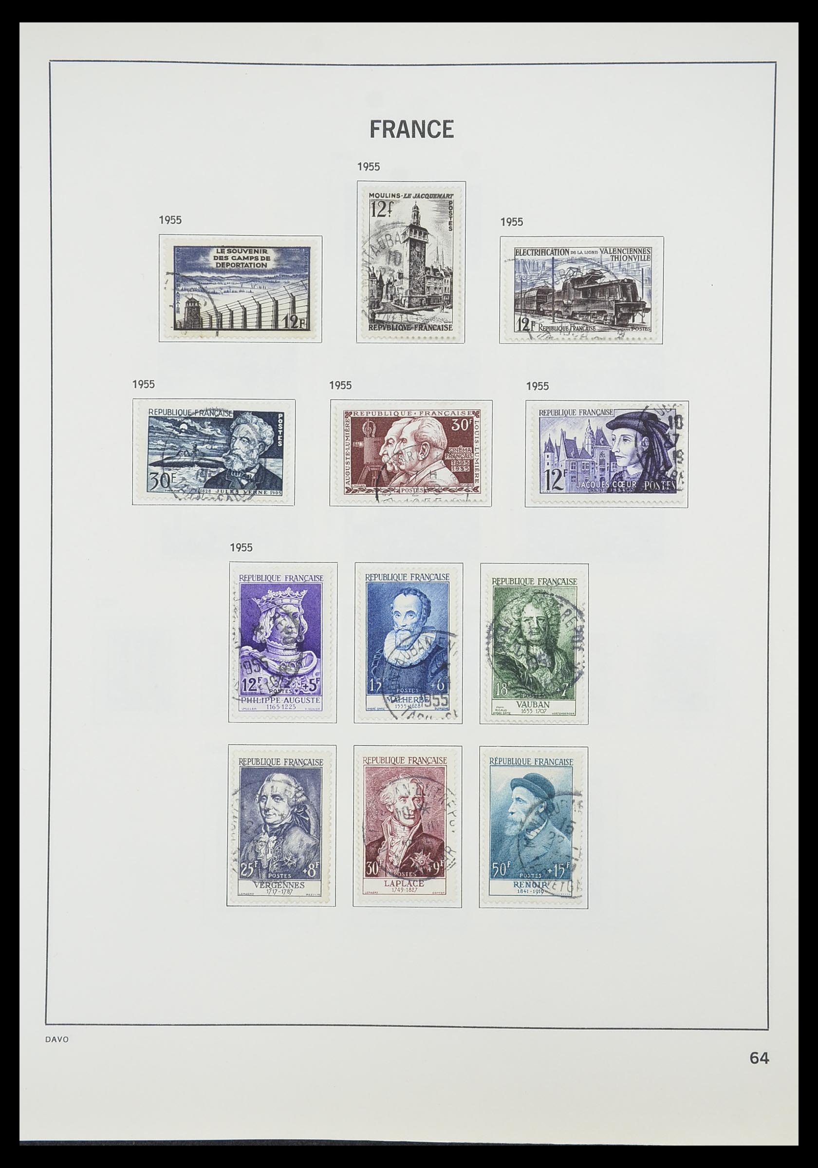 33819 069 - Postzegelverzameling 33819 Frankrijk 1849-1988.