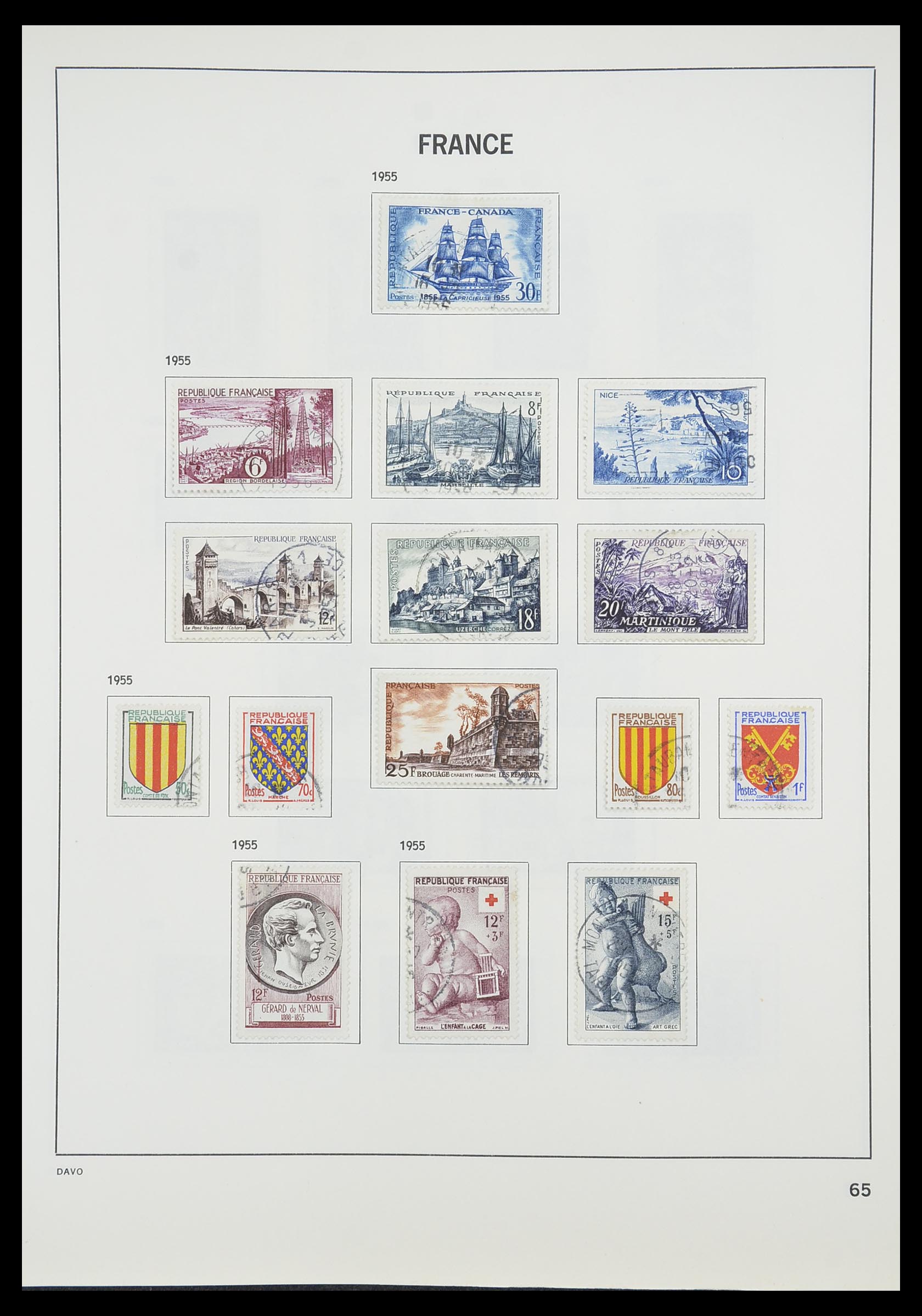 33819 070 - Postzegelverzameling 33819 Frankrijk 1849-1988.